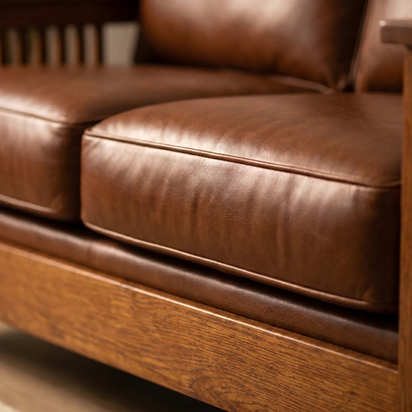 Loveseat - Antique Brown