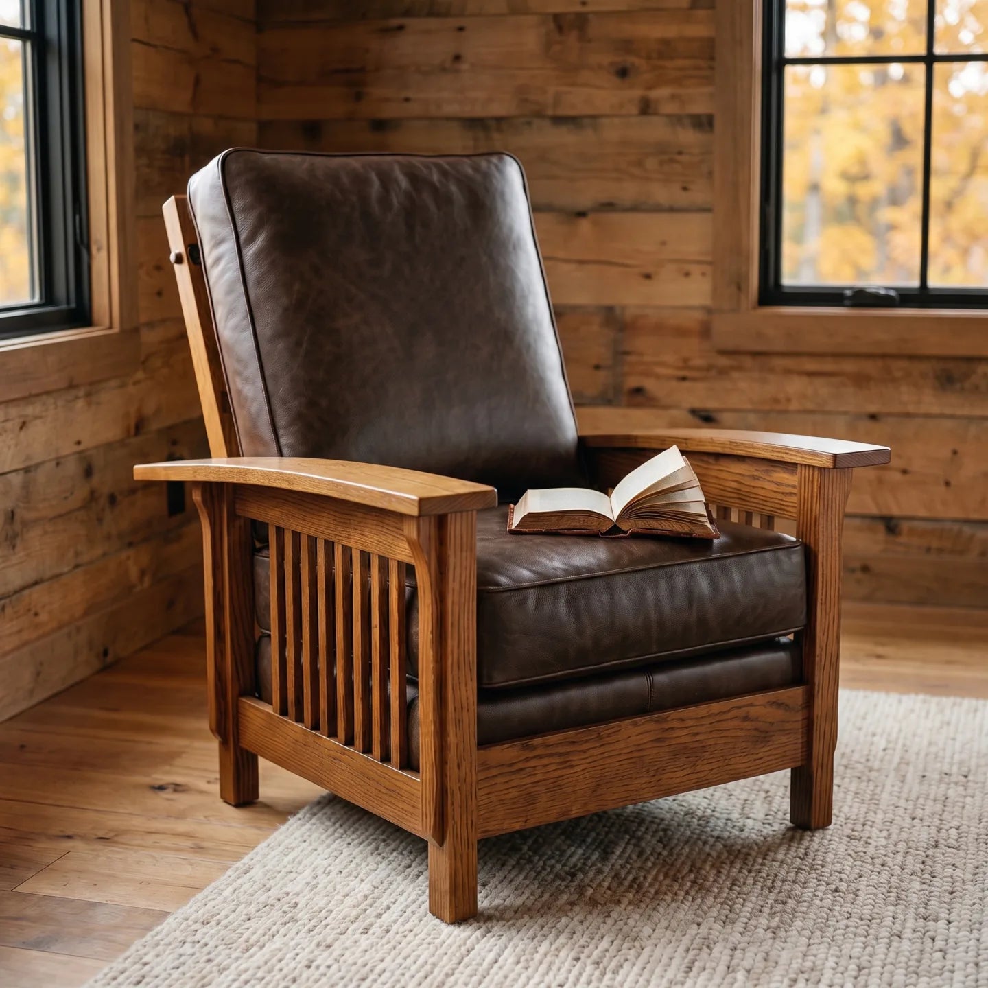 Morris Armchair - Solid Oak