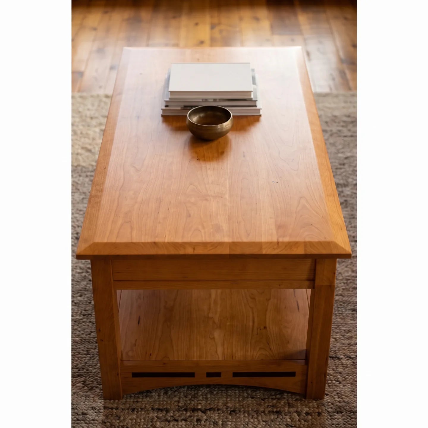 African Inlay Coffee Table - Nutmeg