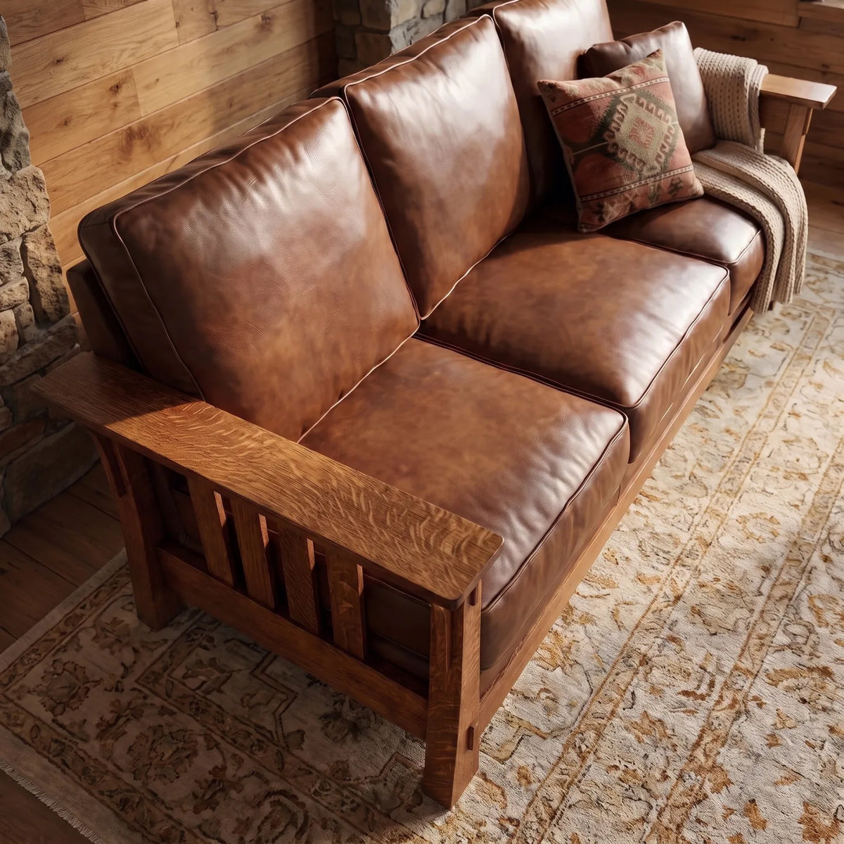 Bungalow Sofa - Antique Brown