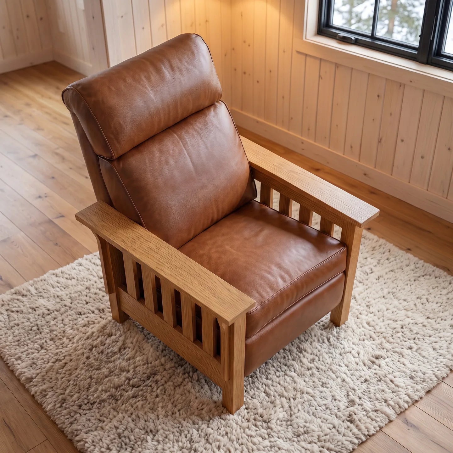 Mission Slat Farmhouse Recliner