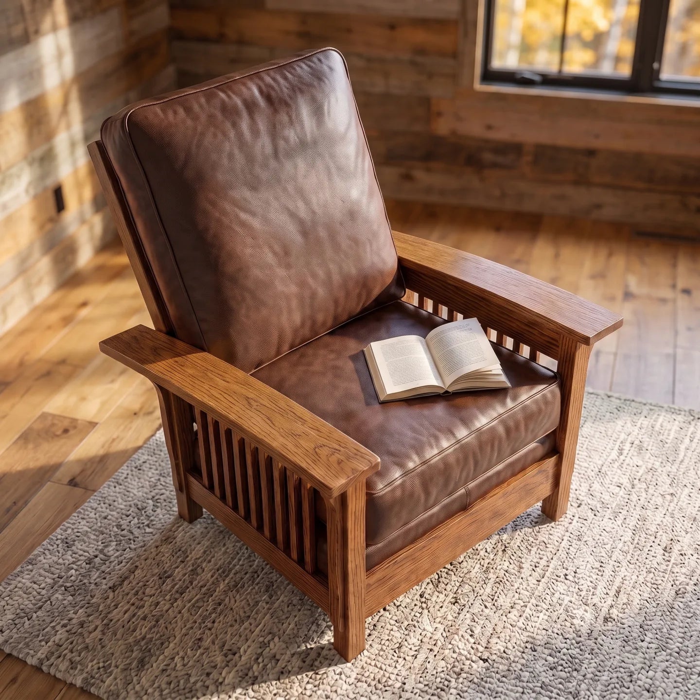 Morris Armchair - Solid Oak