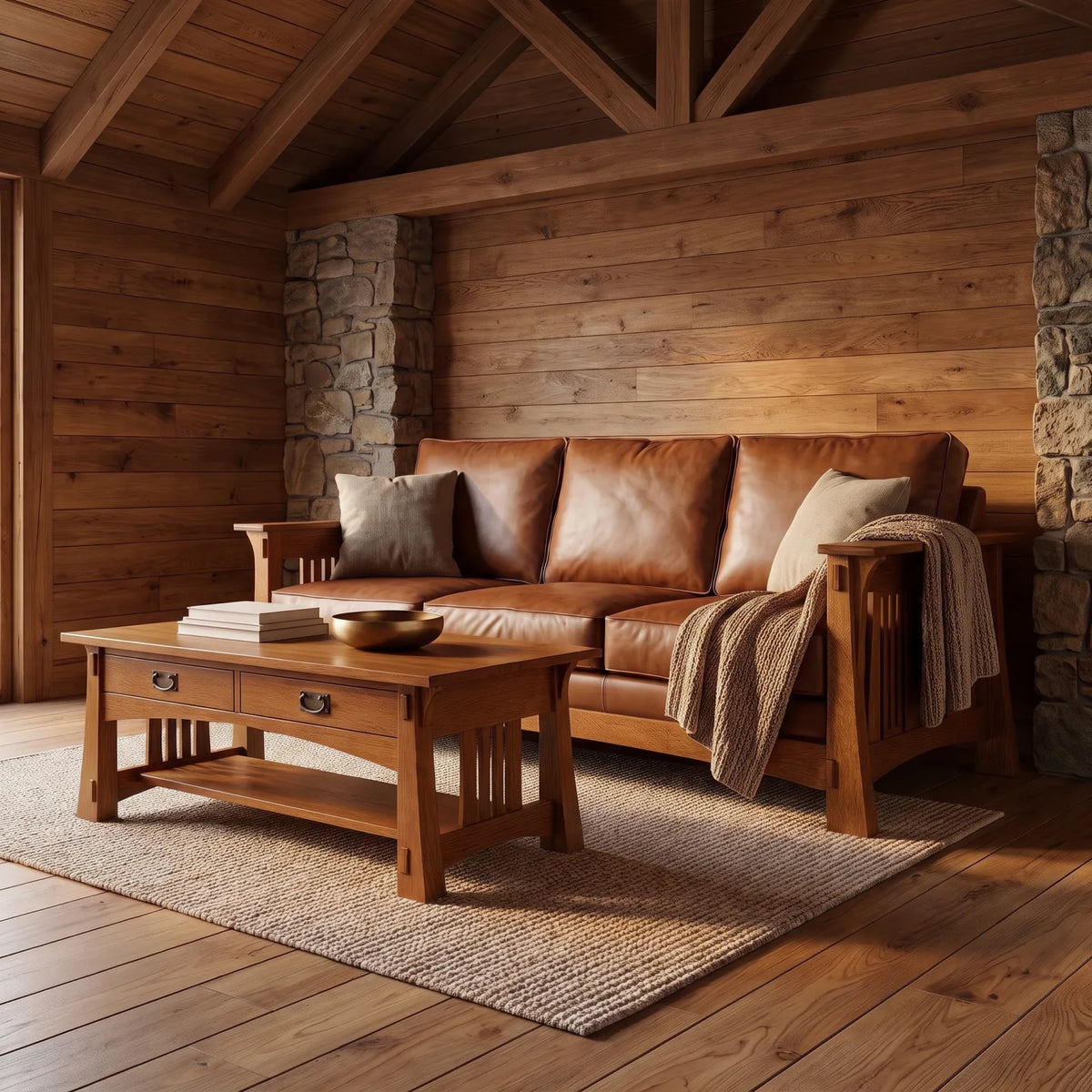 Bungalow Sofa - Antique Brown