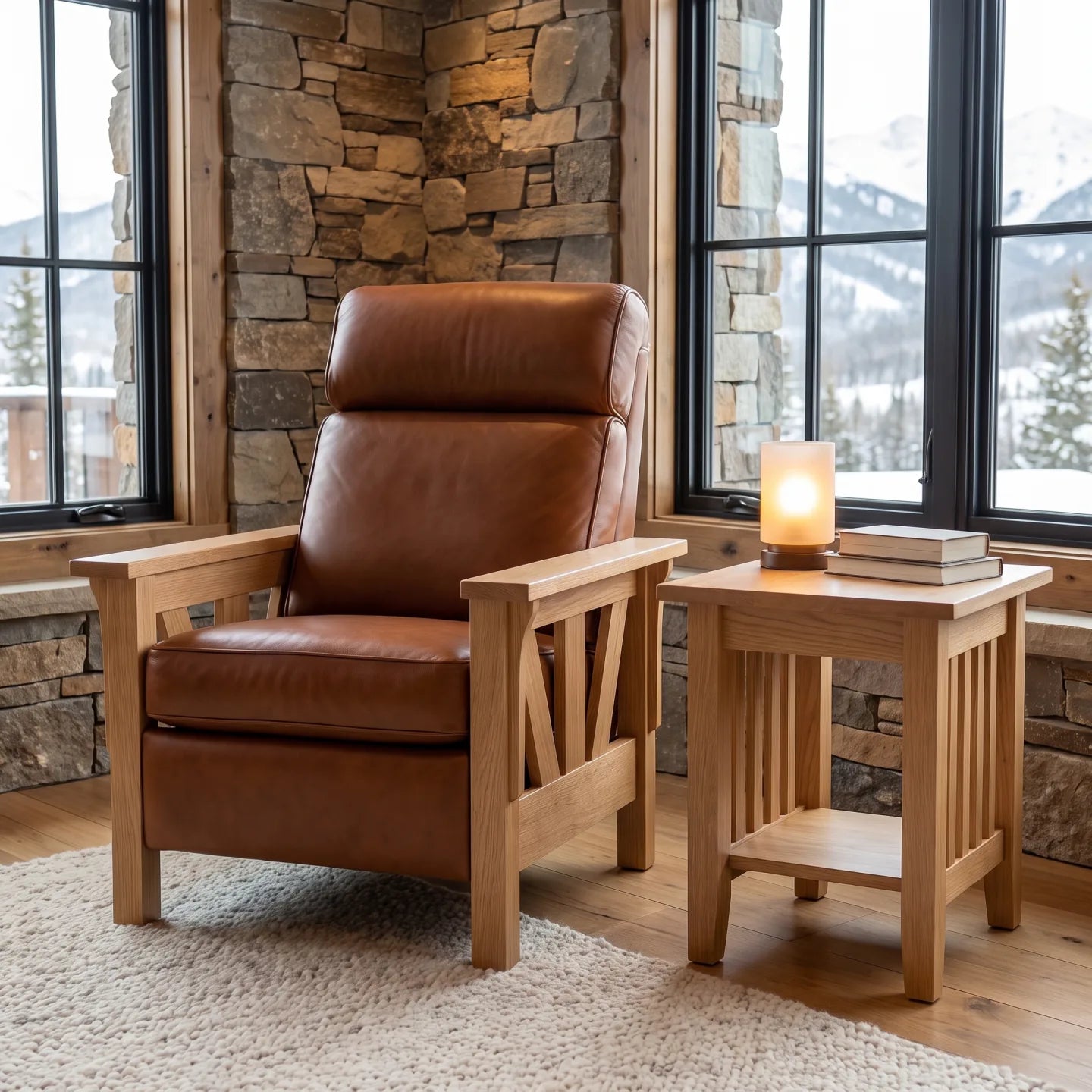 V-Frame Farmhouse Recliner