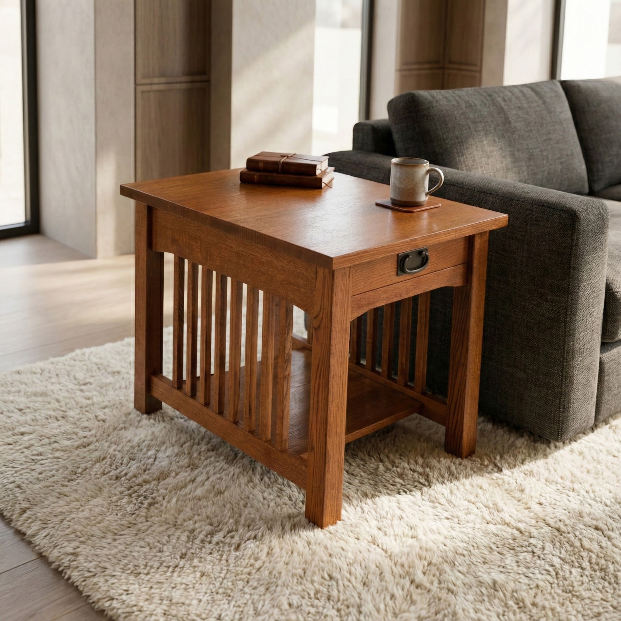 End Table - Solid Oak