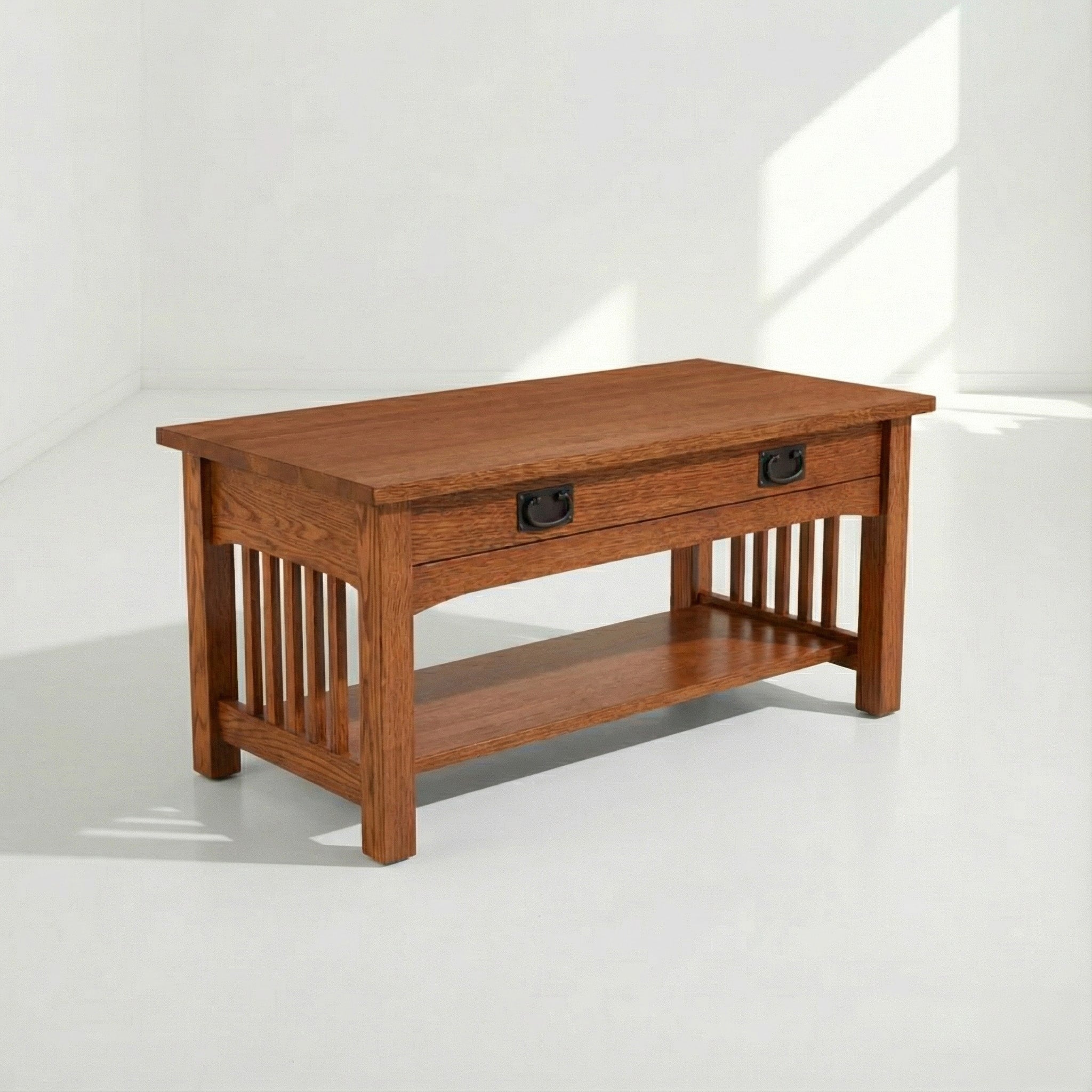 Narrow Coffee Table - Solid Oak