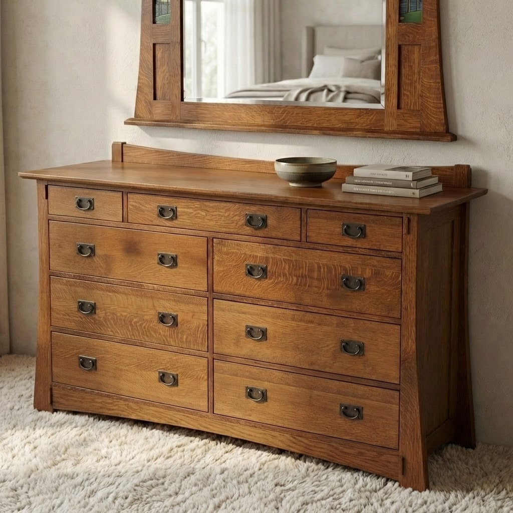 Bungalow 9-Drawer Dresser - Solid Oak _ 1704-dresser_776d91d3-12e2-4ada-8856-4bfcd19b451e