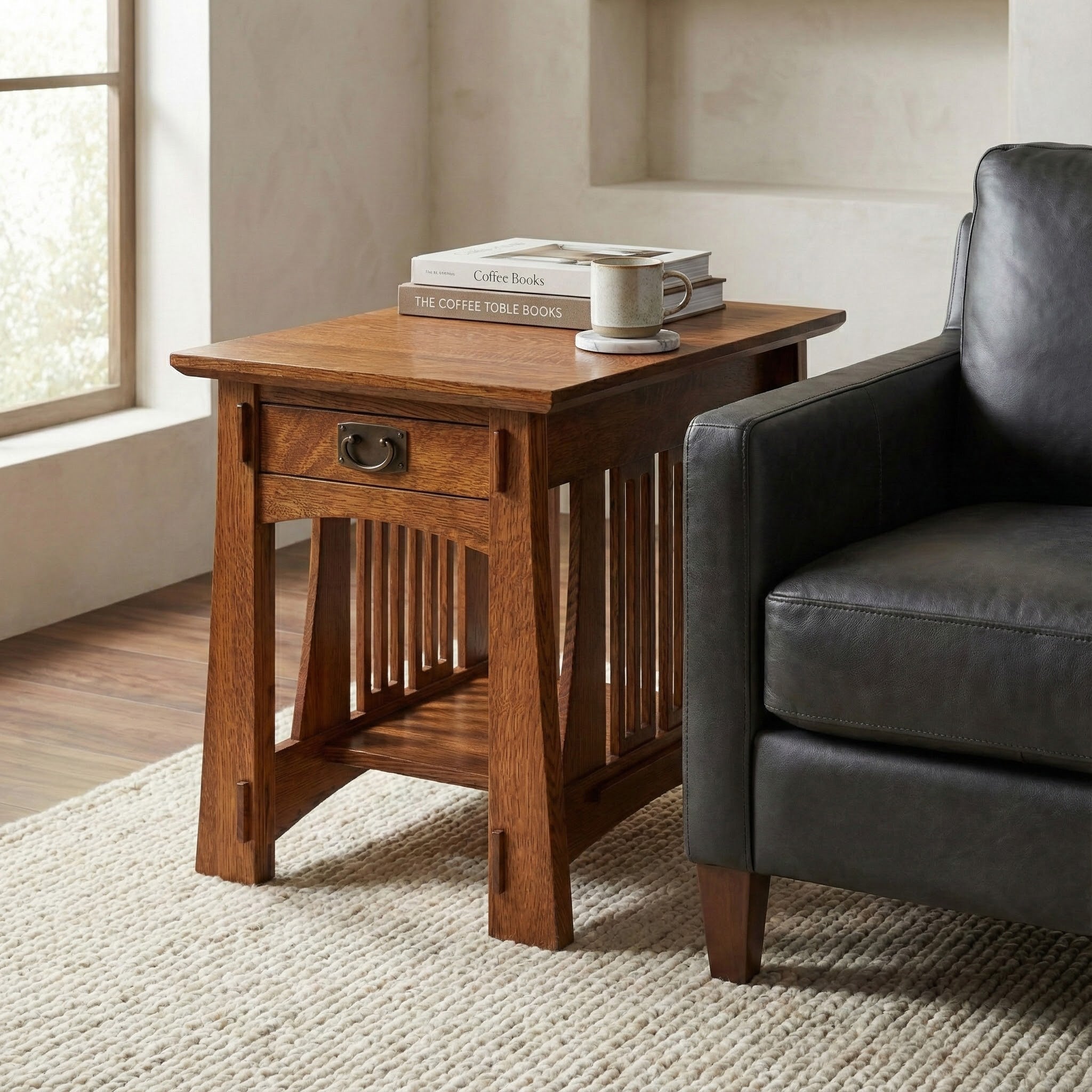 End Table - Solid Oak