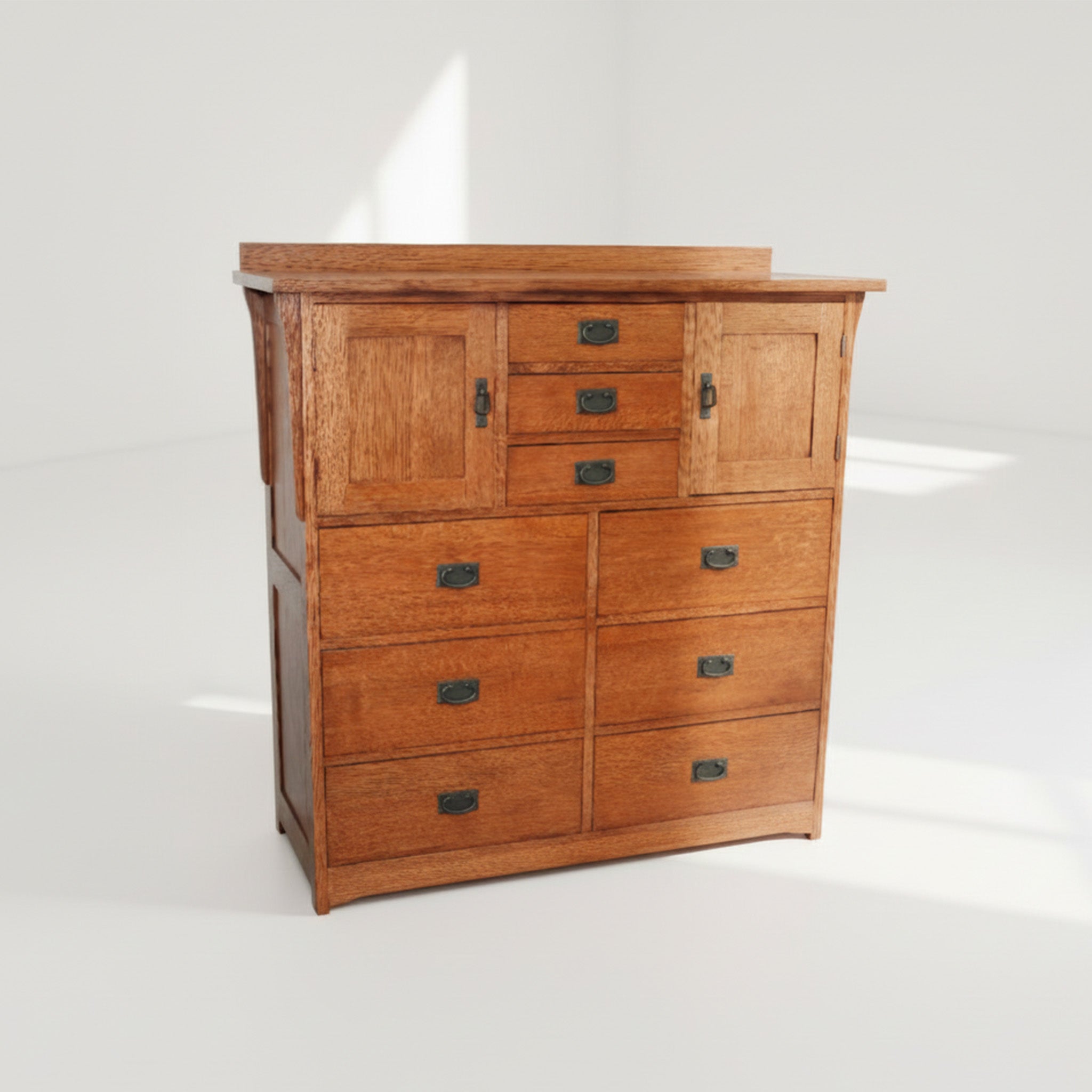 Mission 9-Drawer Bedroom Chest - Solid Oak _ 3106_39d6dbd8-bc68-4def-b3cf-42f15c65a0f0