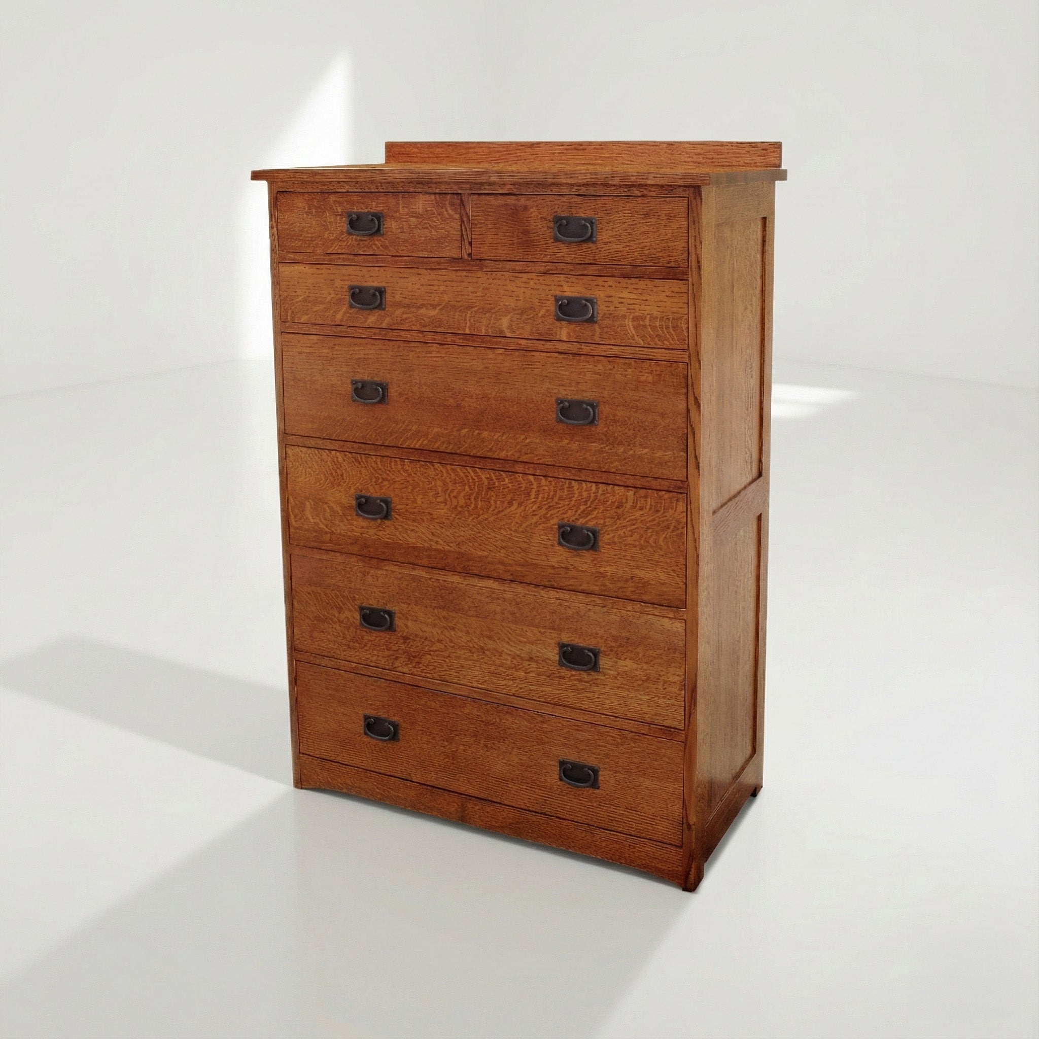 Mission 7-Drawer Bedroom Chest - Solid Oak _ 3107_cd21d7d5-be50-46ea-8b7f-8dbb35512942