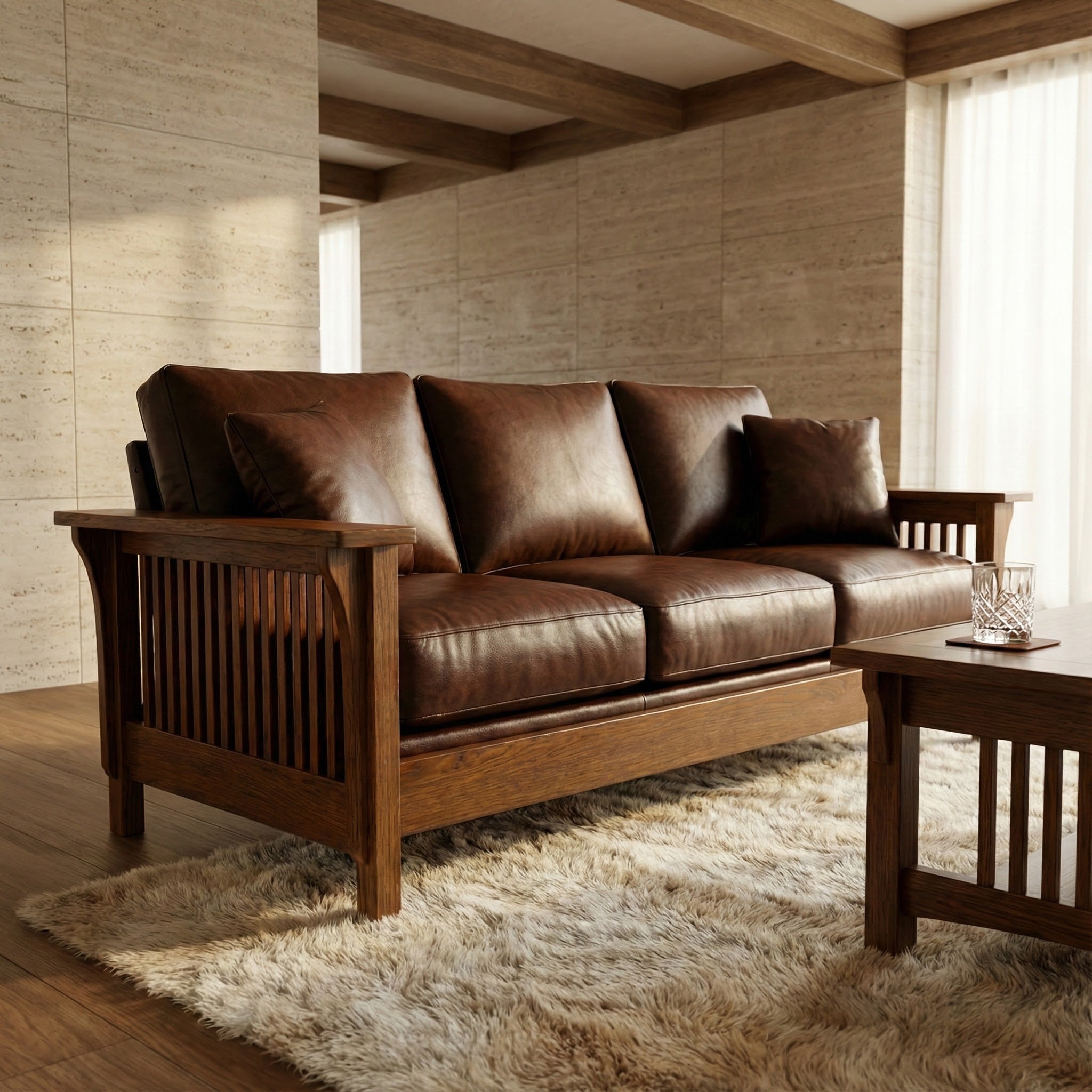 Sofa - Solid Oak _ 900L-sofa