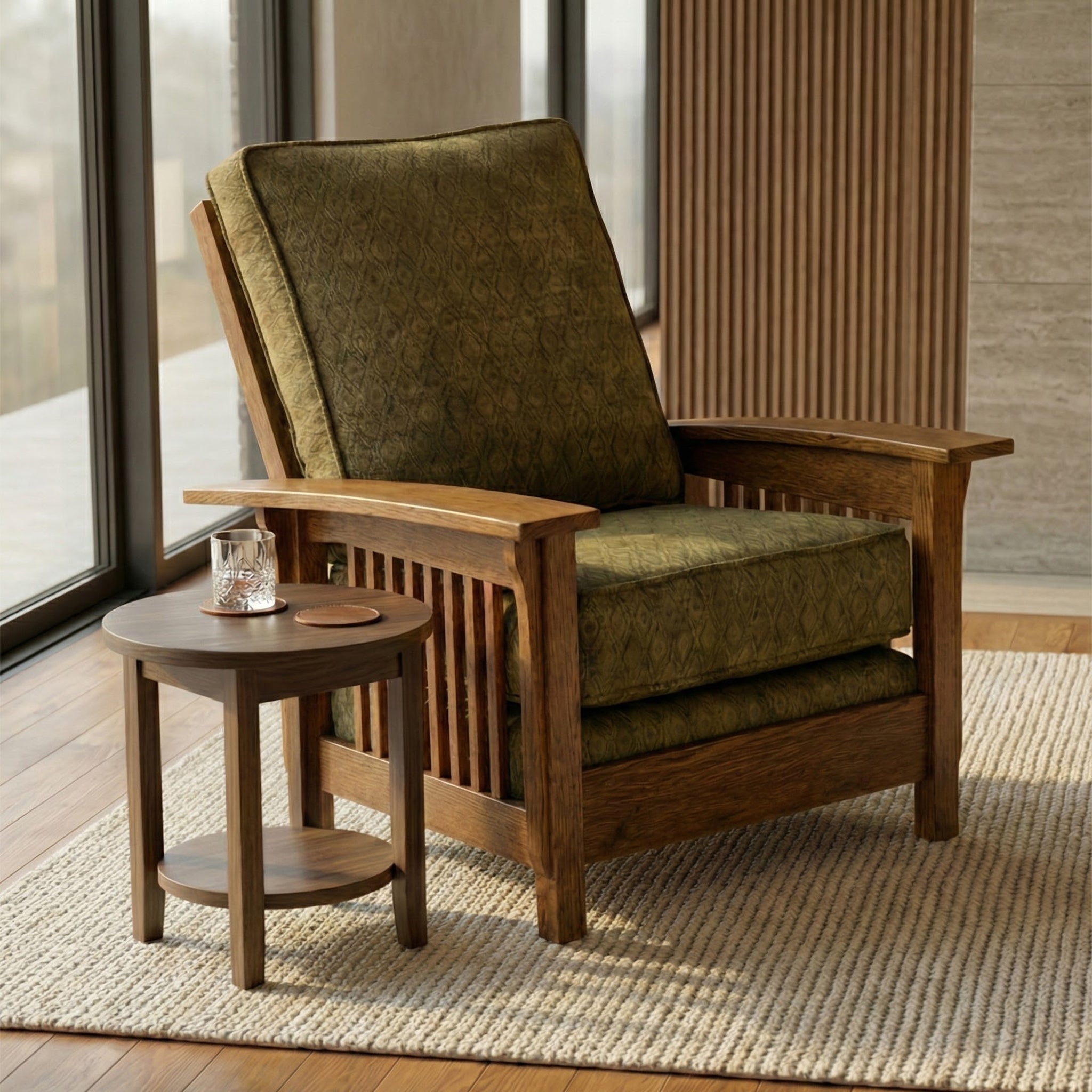 Morris Armchair - Solid Oak