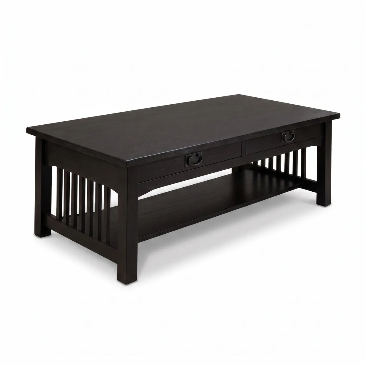 Mission Coffee Table - Black on a white background