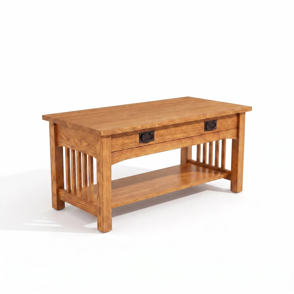 Mission Spacesaver Coffee Table - Country on a white background