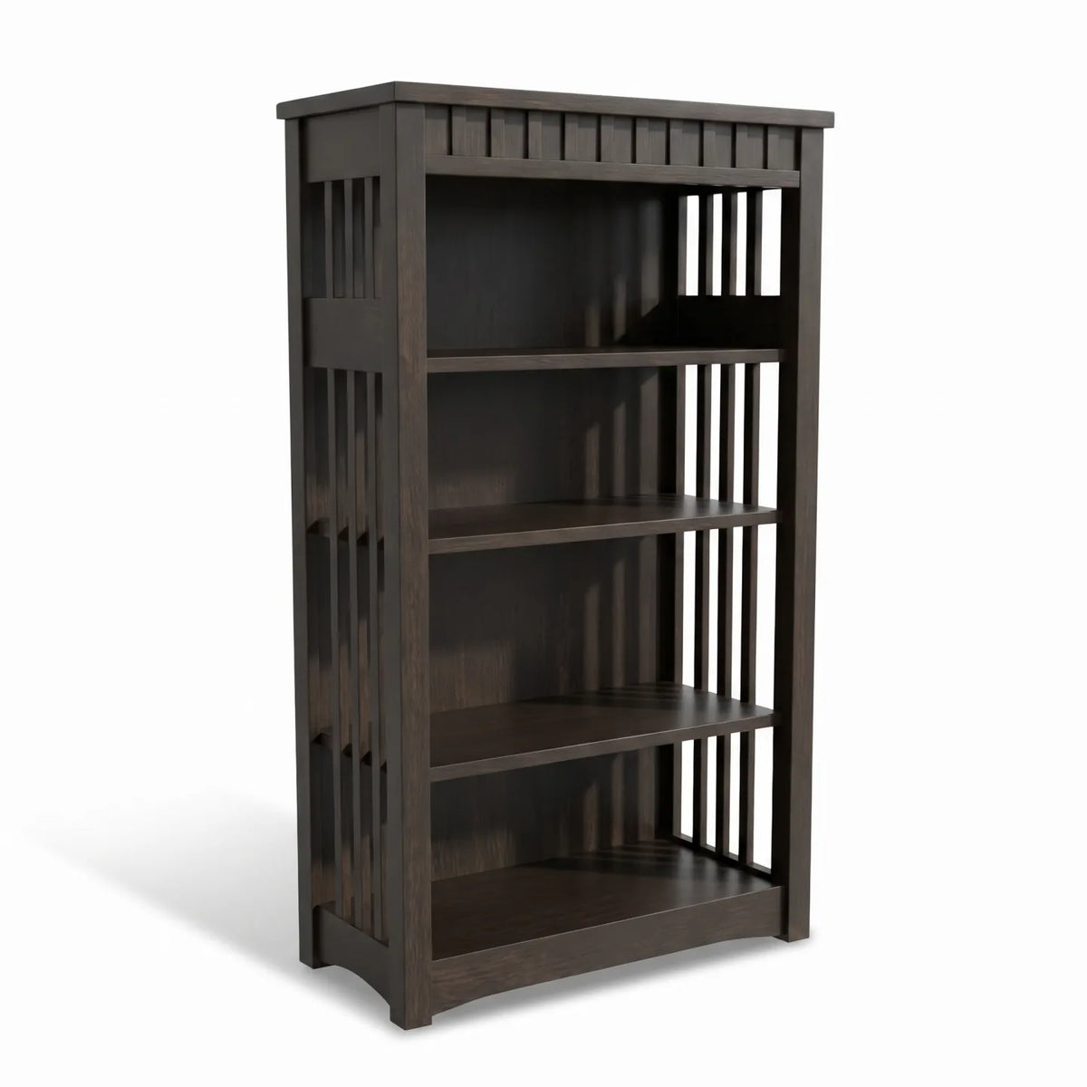 48" Bookcase - Charcoal on a white background