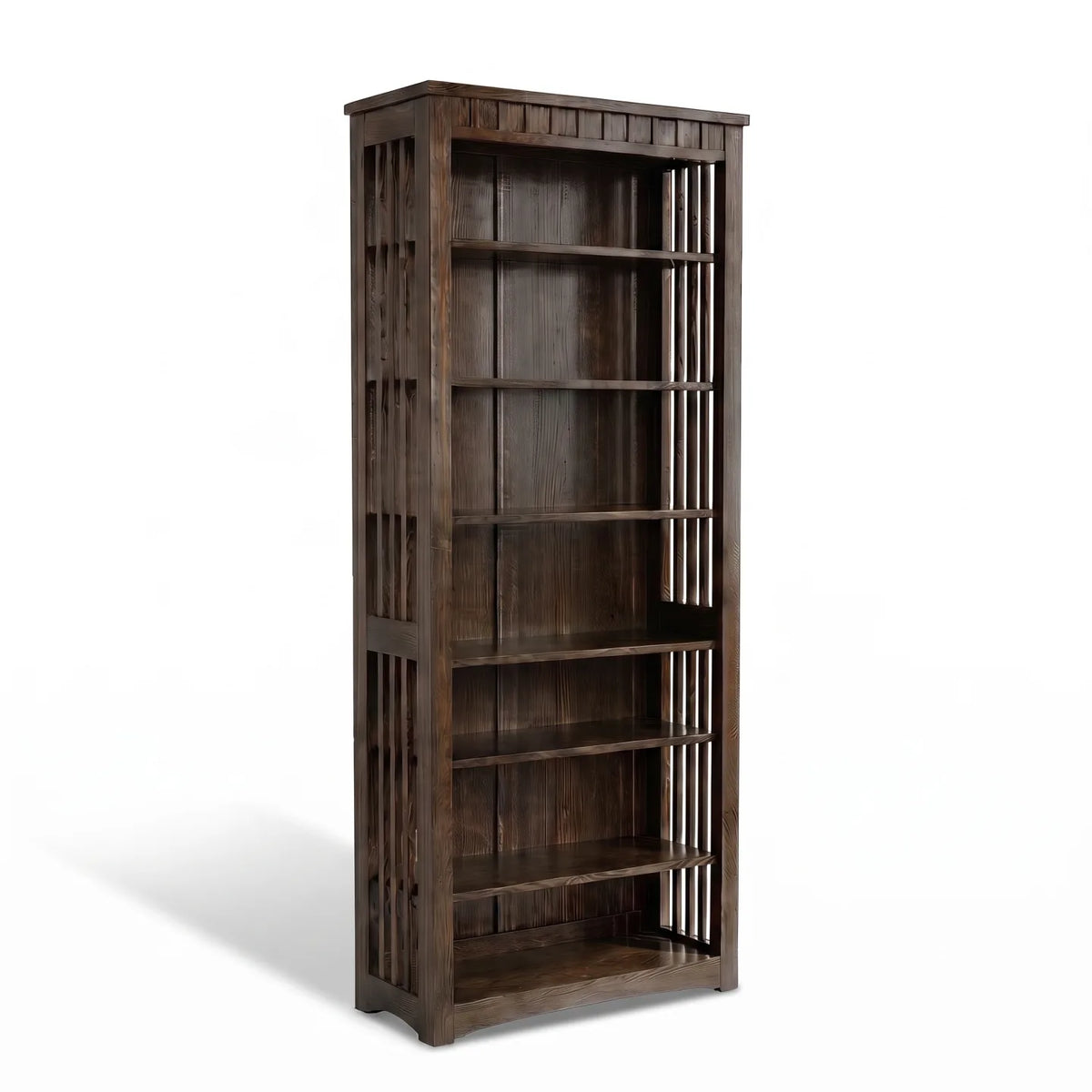 30" Bookcase - Charcoal on a white background