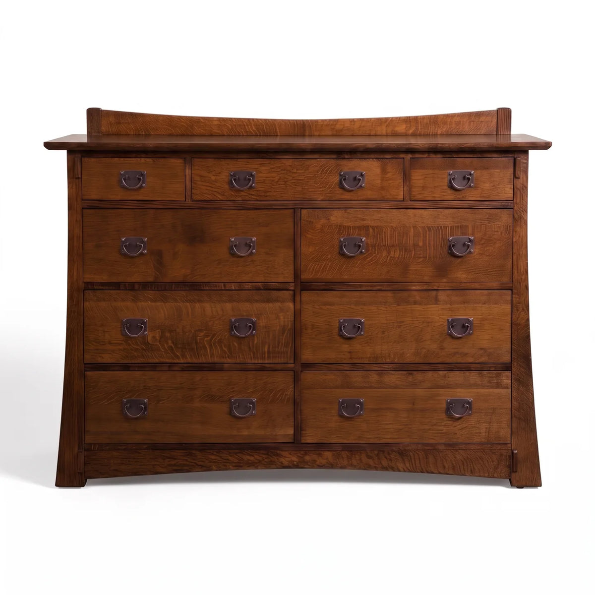 Bungalow 9-Drawer Dresser - Walnut on a white background