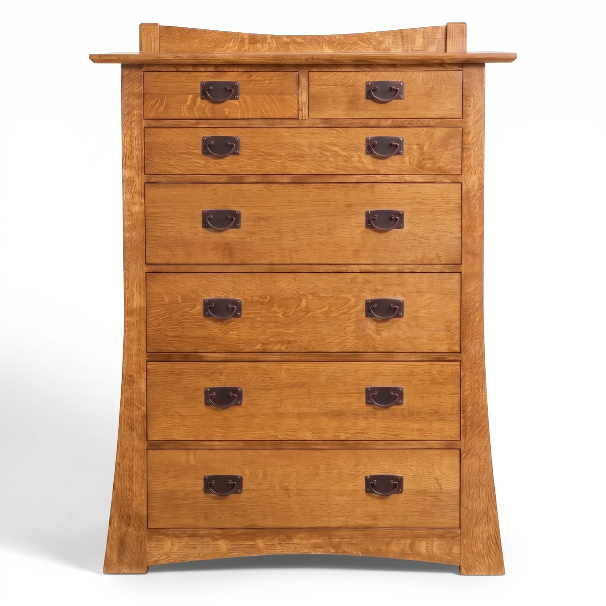Bungalow 7-Drawer Bedroom Chest - Country on a white background