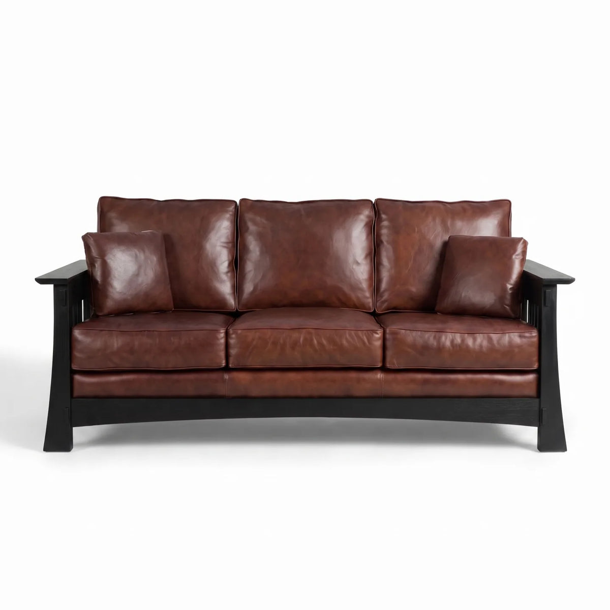 Bungalow Sofa - Black on a white background
