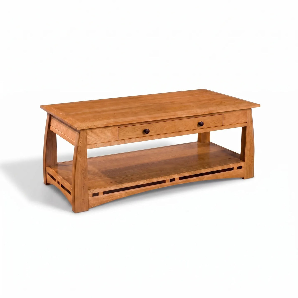 African Inlay Coffee Table - Country on a white background