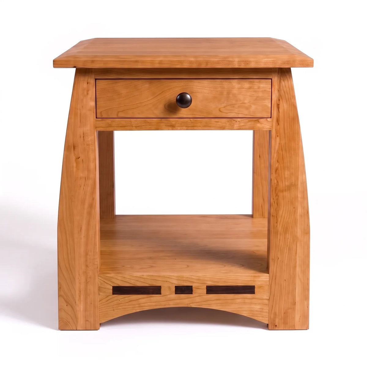 African Inlay End Table - Country on a white background