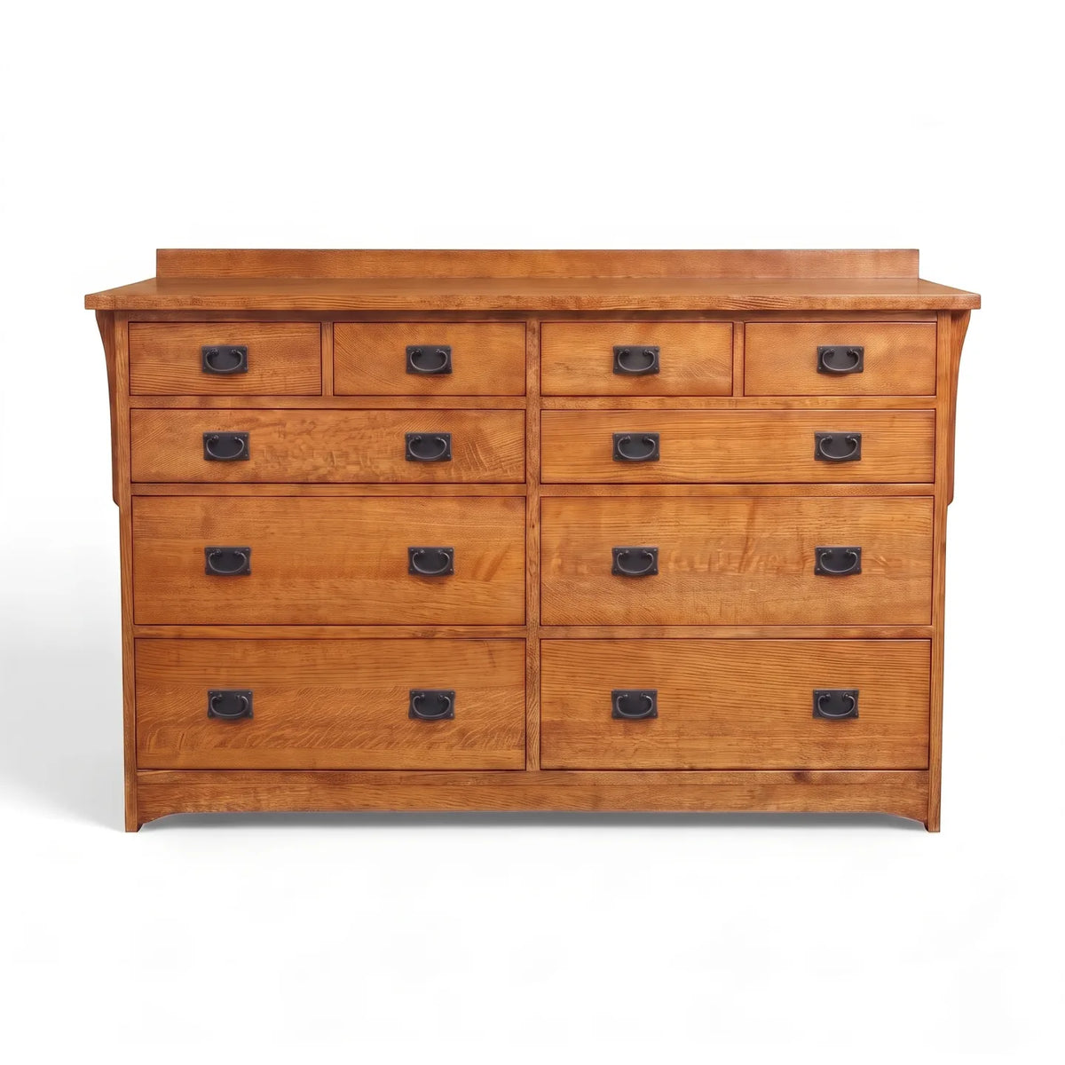 Mission 10-Drawer Dresser - Country on a white background