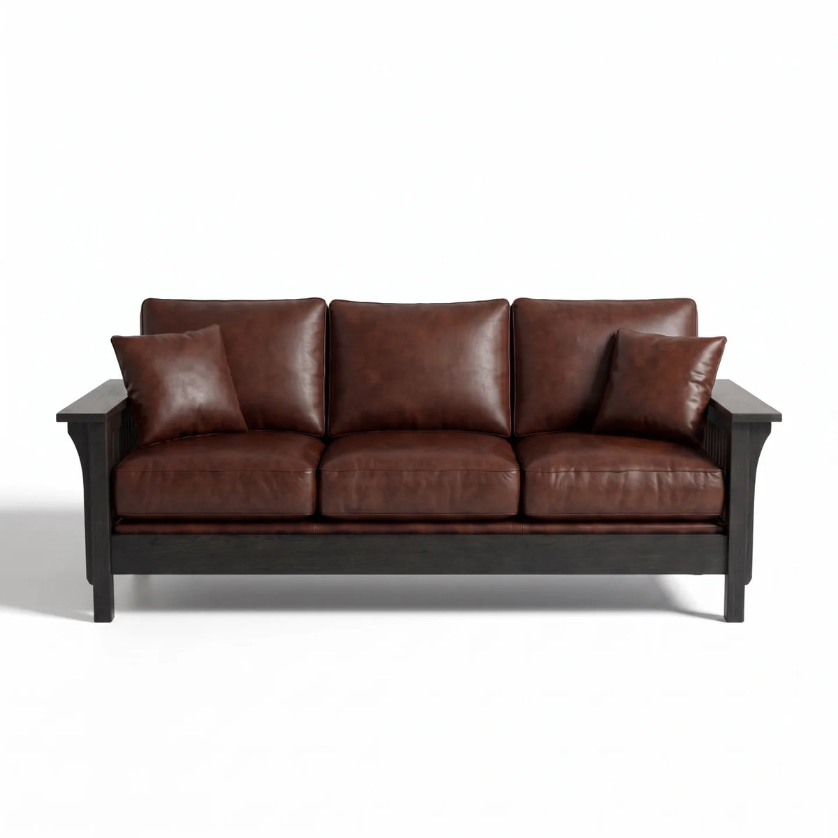 Mission Sofa - Black on a white background
