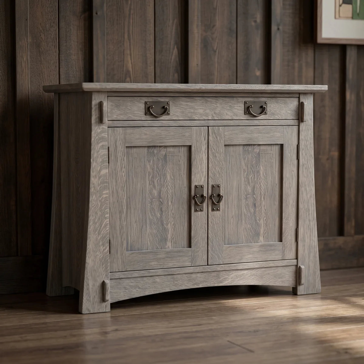 Bungalow 2-Door Console - Stone Gray