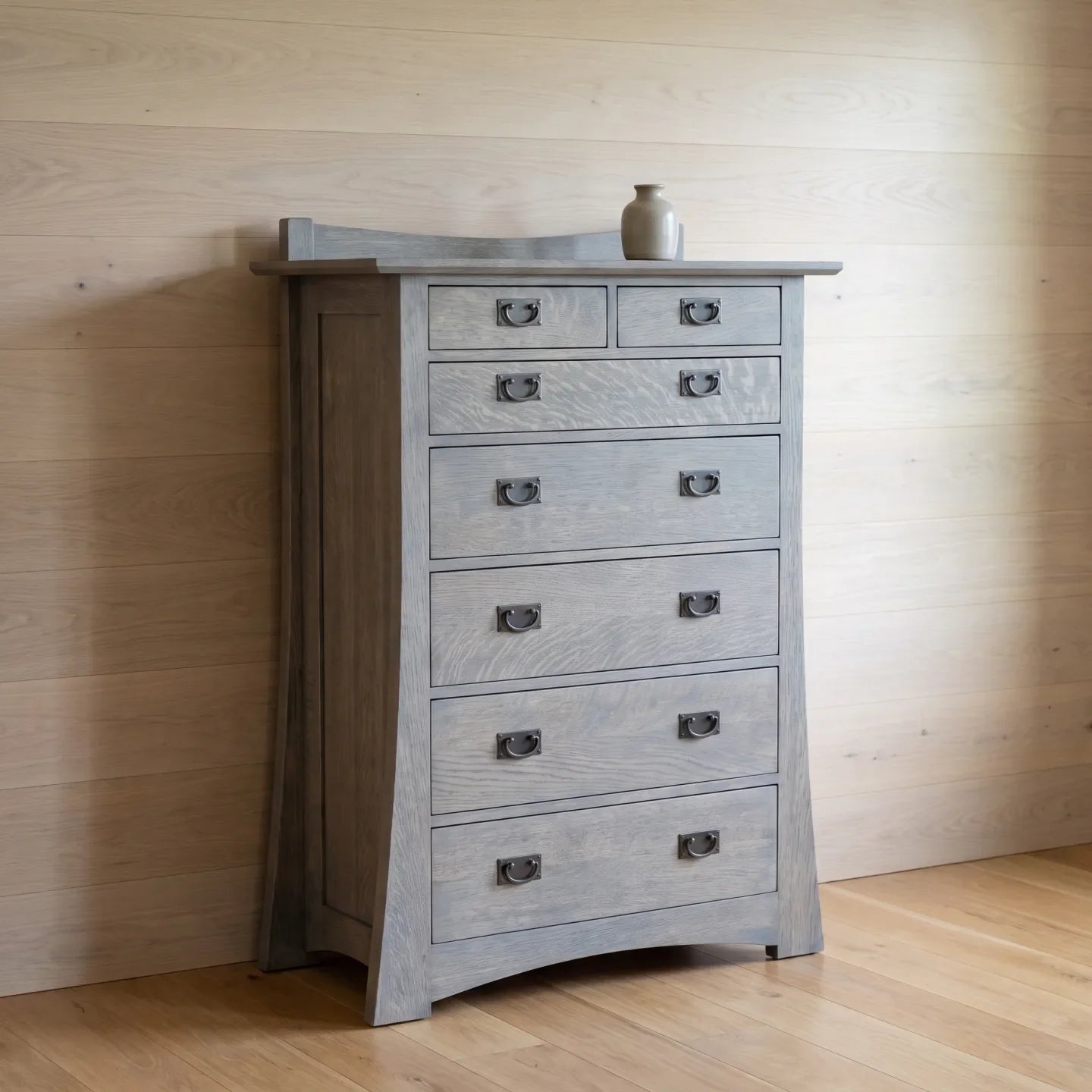 Bungalow 7-Drawer Bedroom Chest - Stone Gray