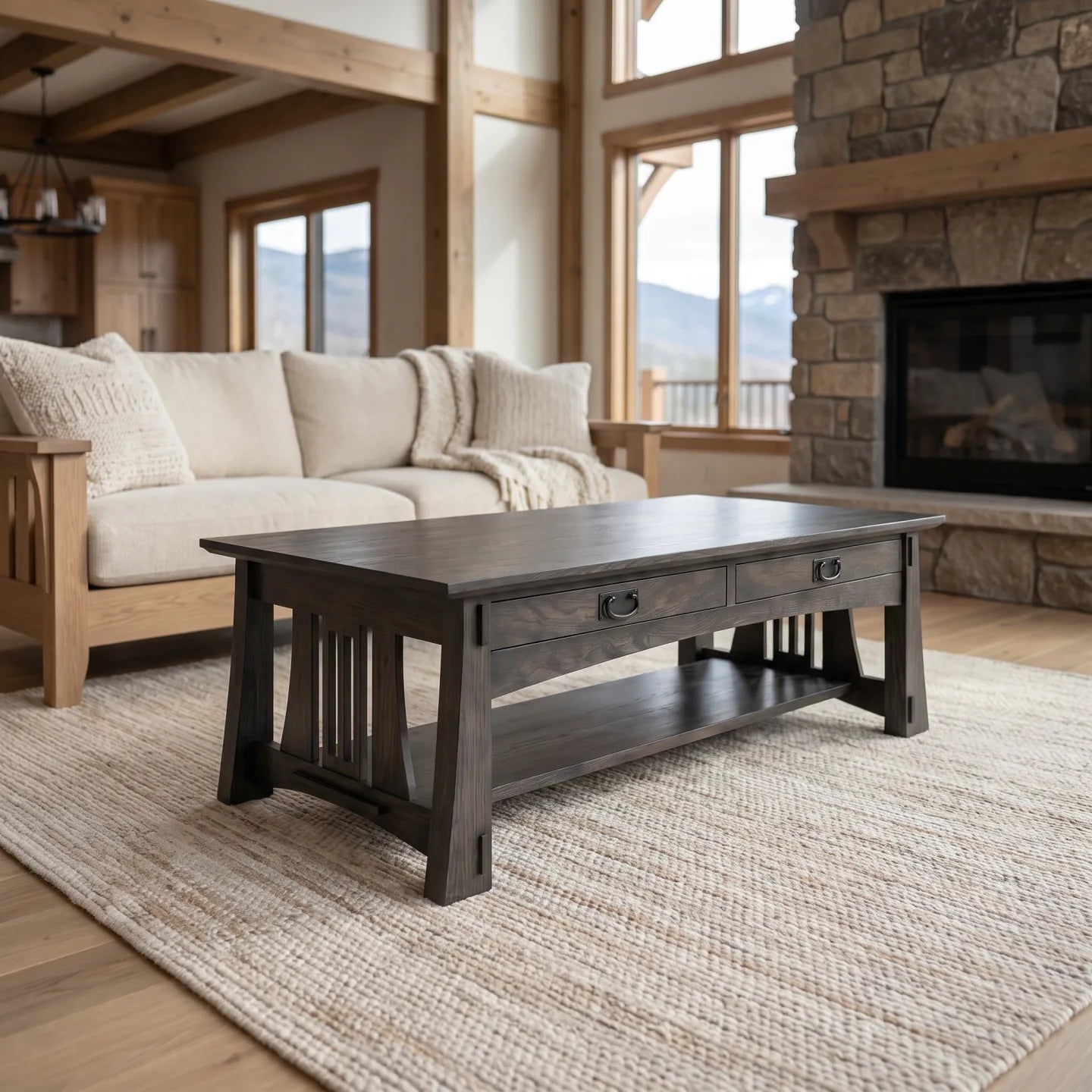 Bungalow Coffee Table - Charcoal