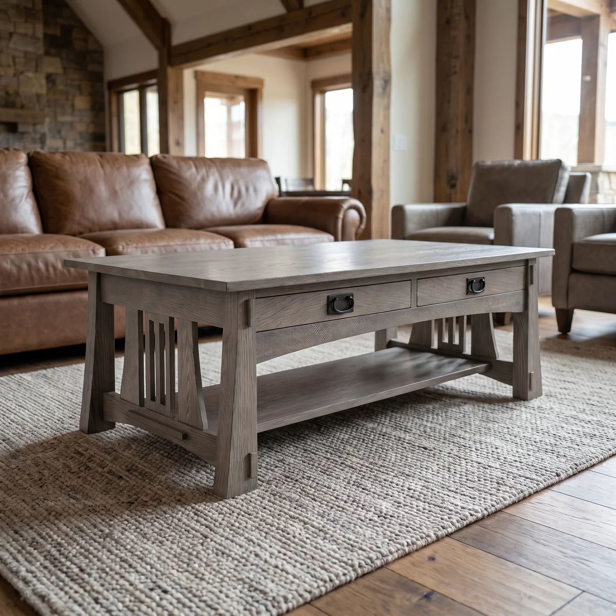 Bungalow Coffee Table - Stone Gray