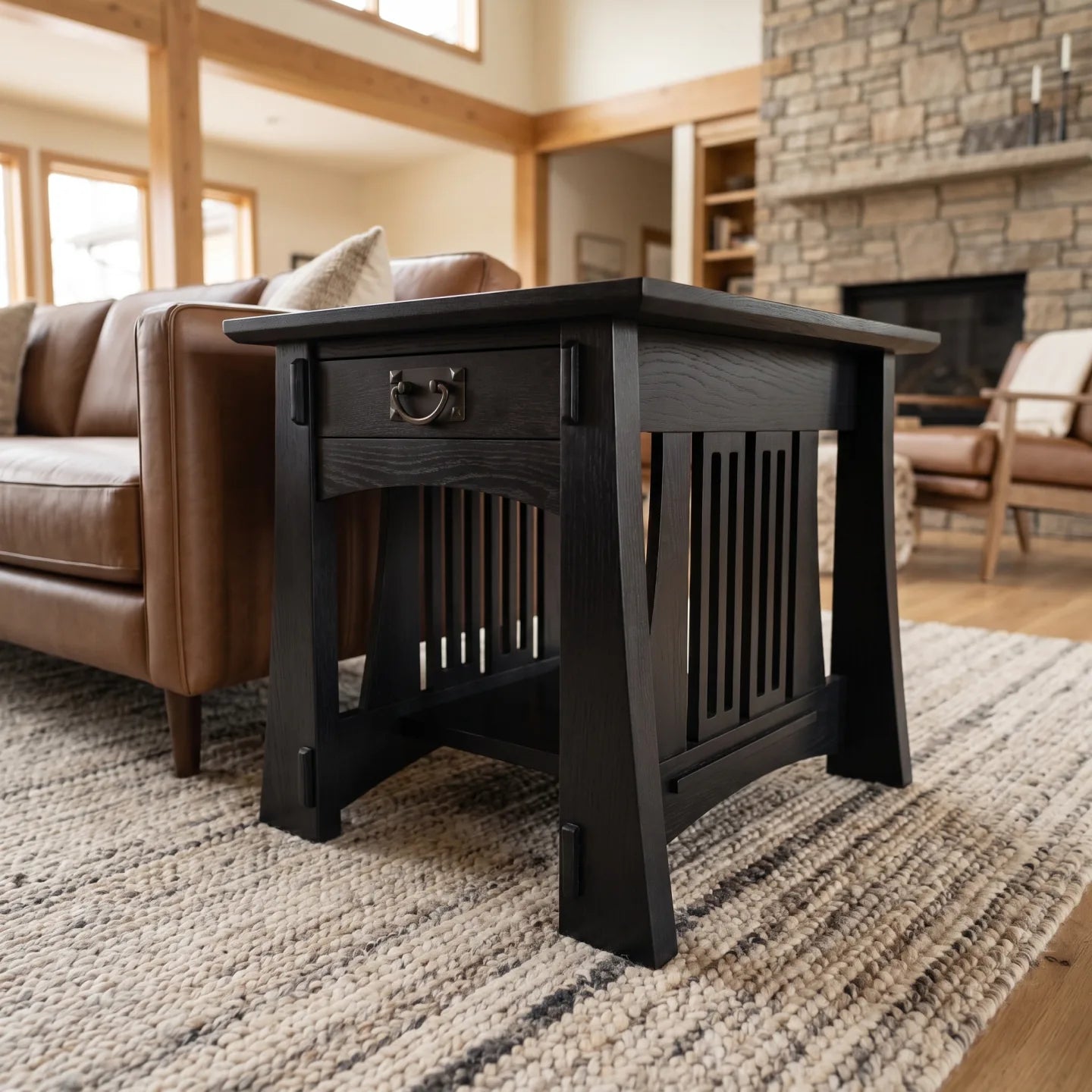 Bungalow End Table - Black