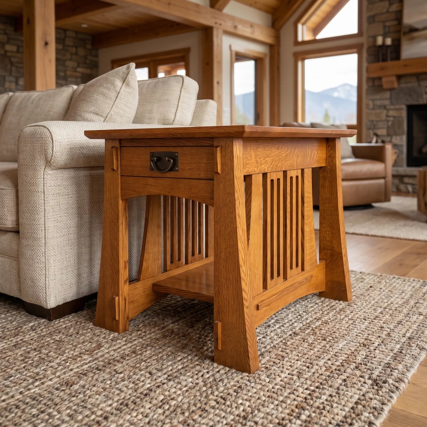 Bungalow End Table - Country