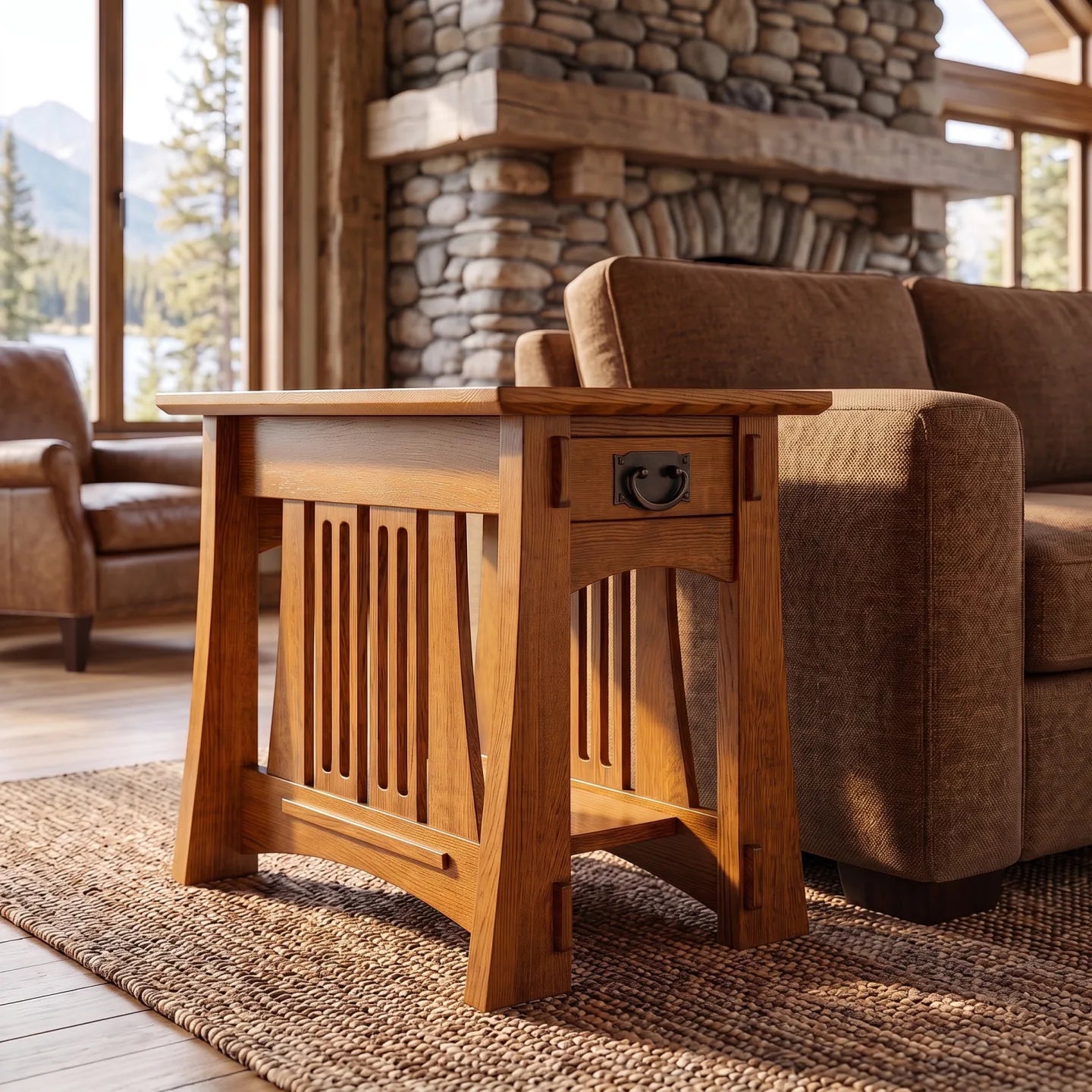 Bungalow Spacesaver End Table - Country