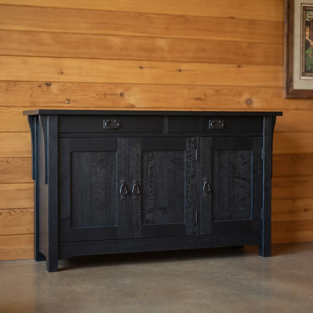 Mission 3-Door Console - Black
