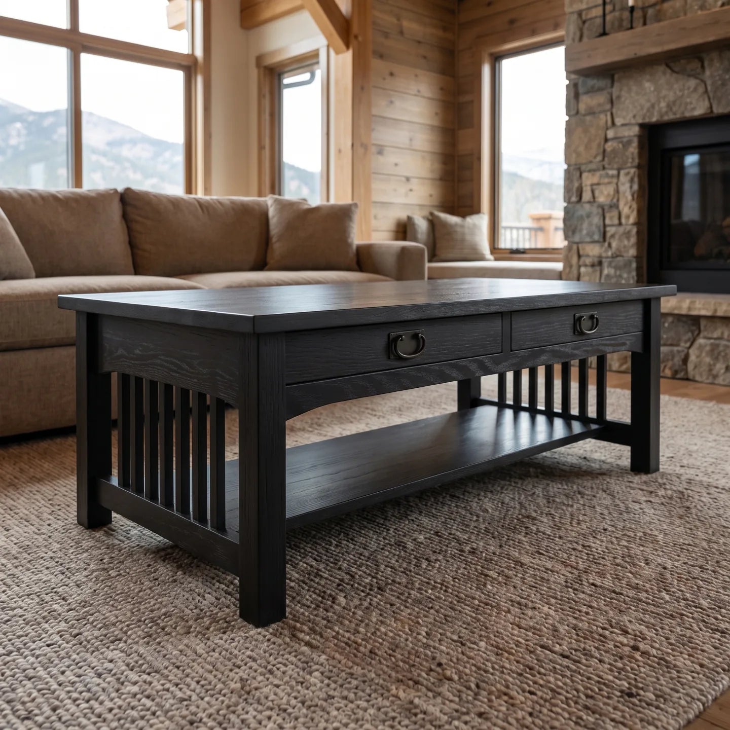 Mission Coffee Table - Black