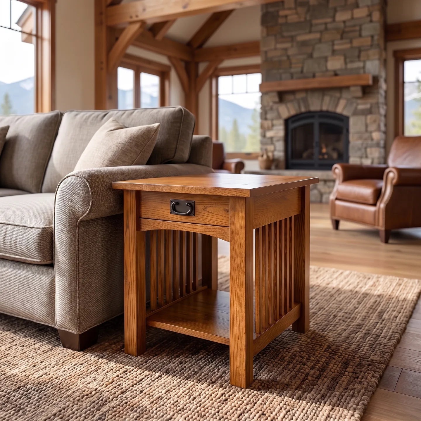 Mission End Table - Country