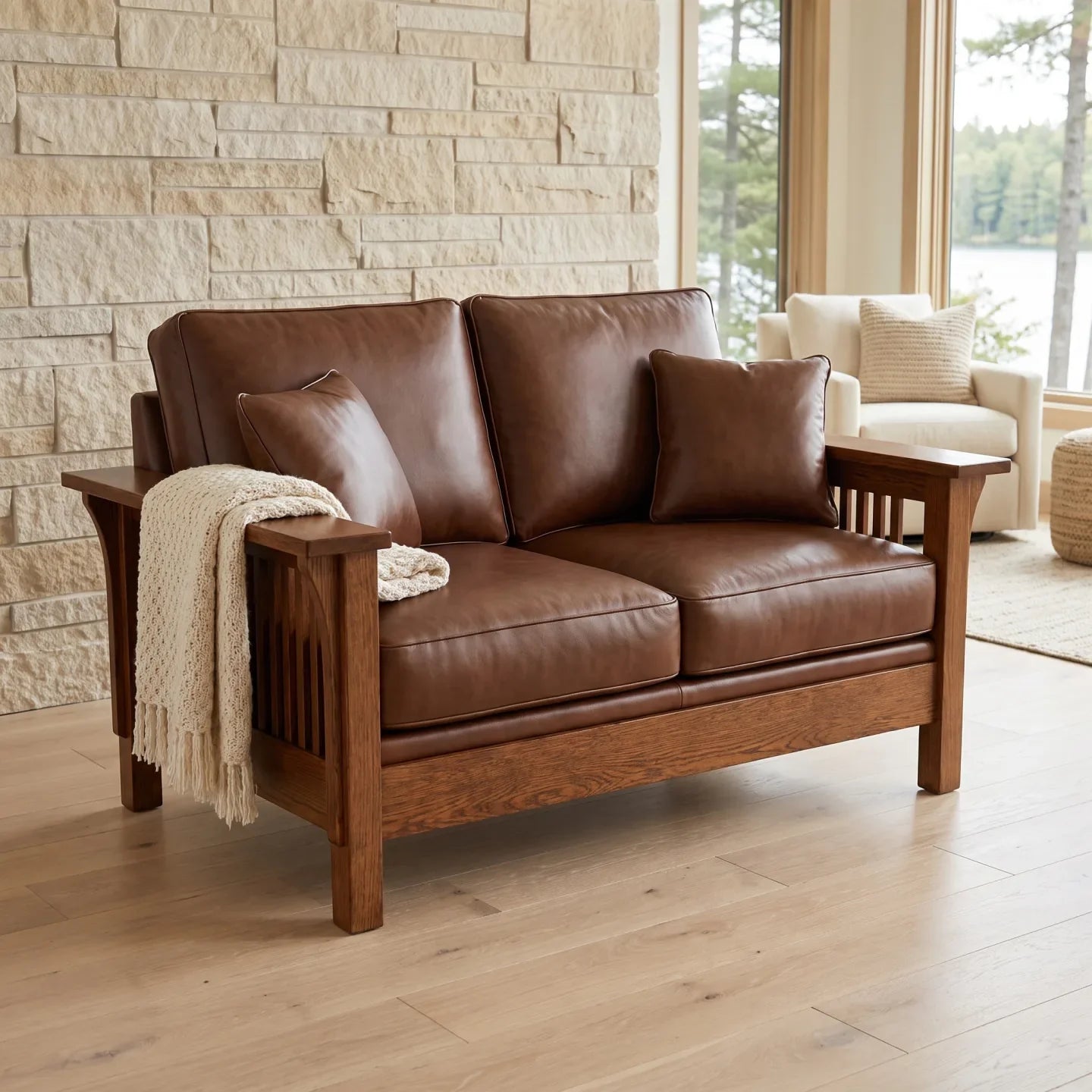 Loveseat - Walnut
