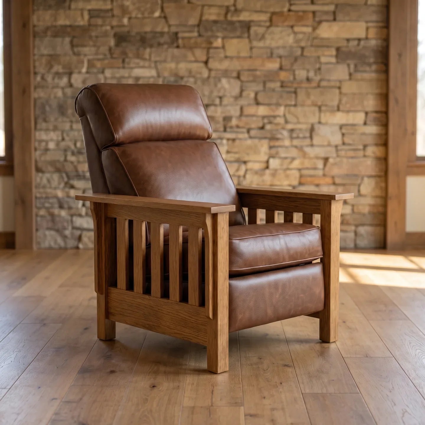 Mission Slat Farmhouse Recliner