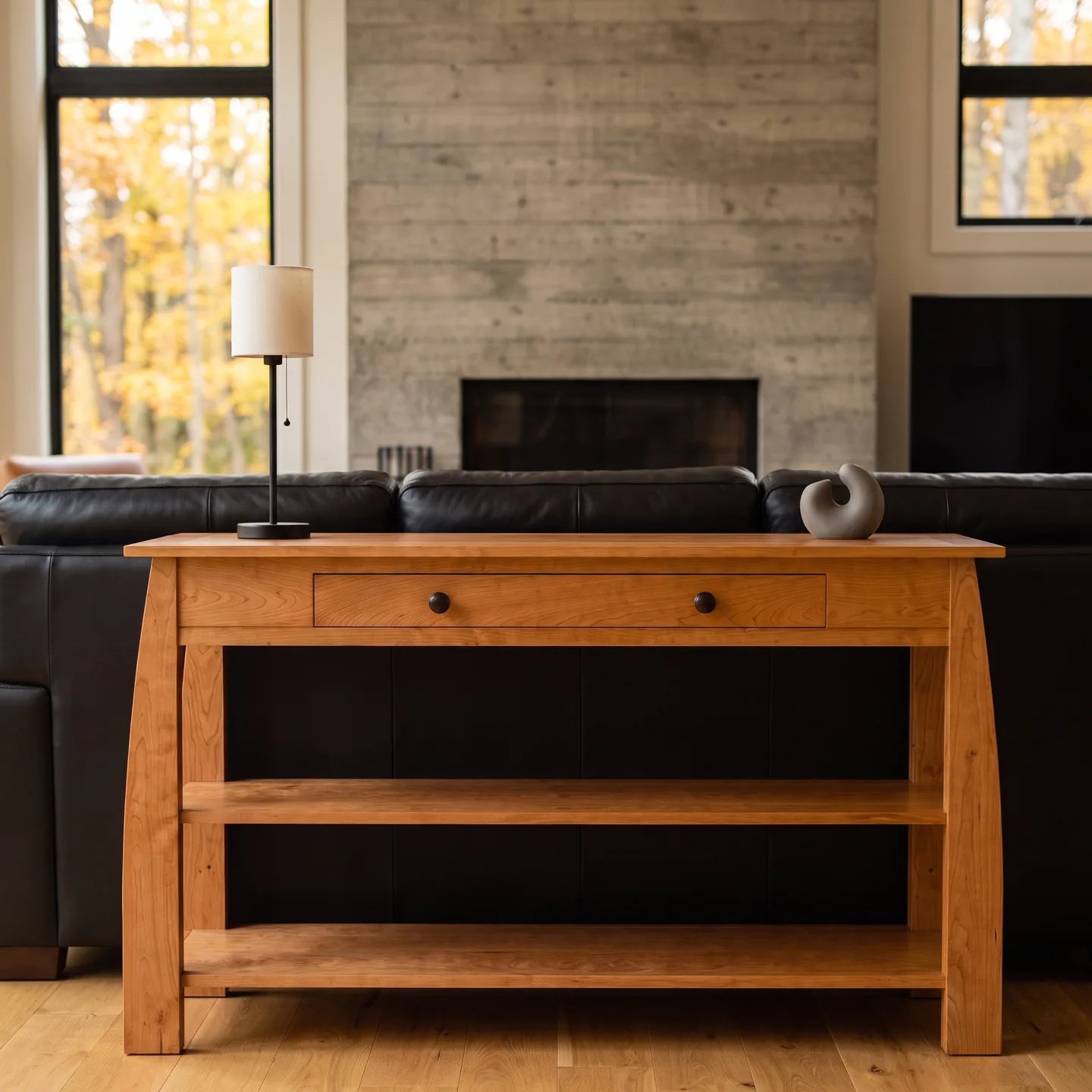 African Inlay Sofa Table - Nutmeg