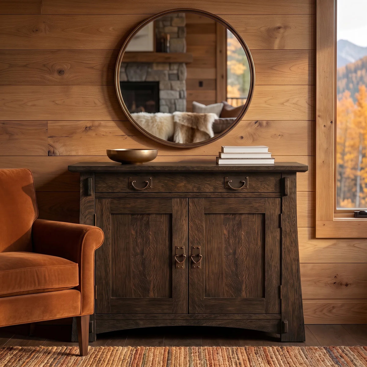 Bungalow 2-Door Console - Charcoal