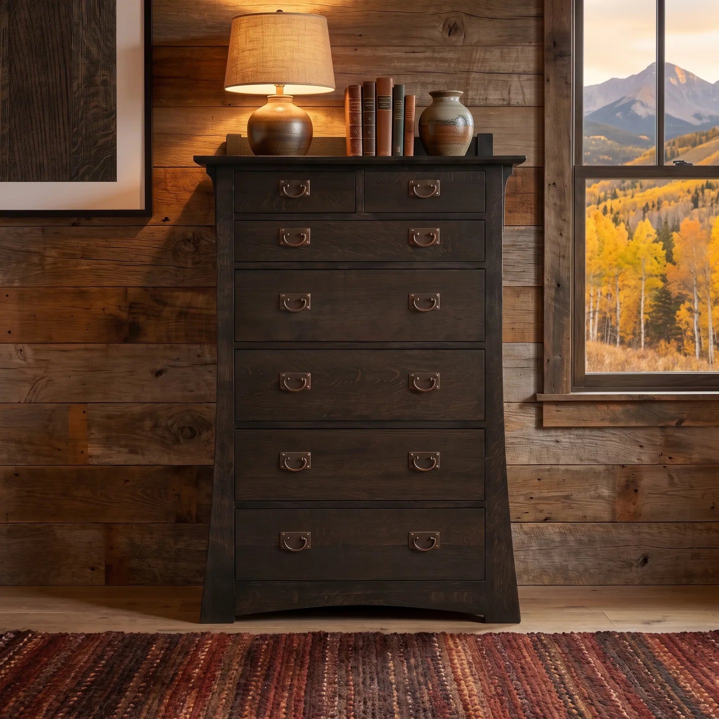 Bungalow 7-Drawer Bedroom Chest - Charcoal