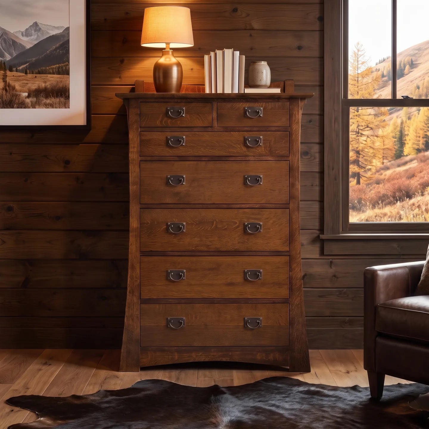 Bungalow 7-Drawer Bedroom Chest - Walnut
