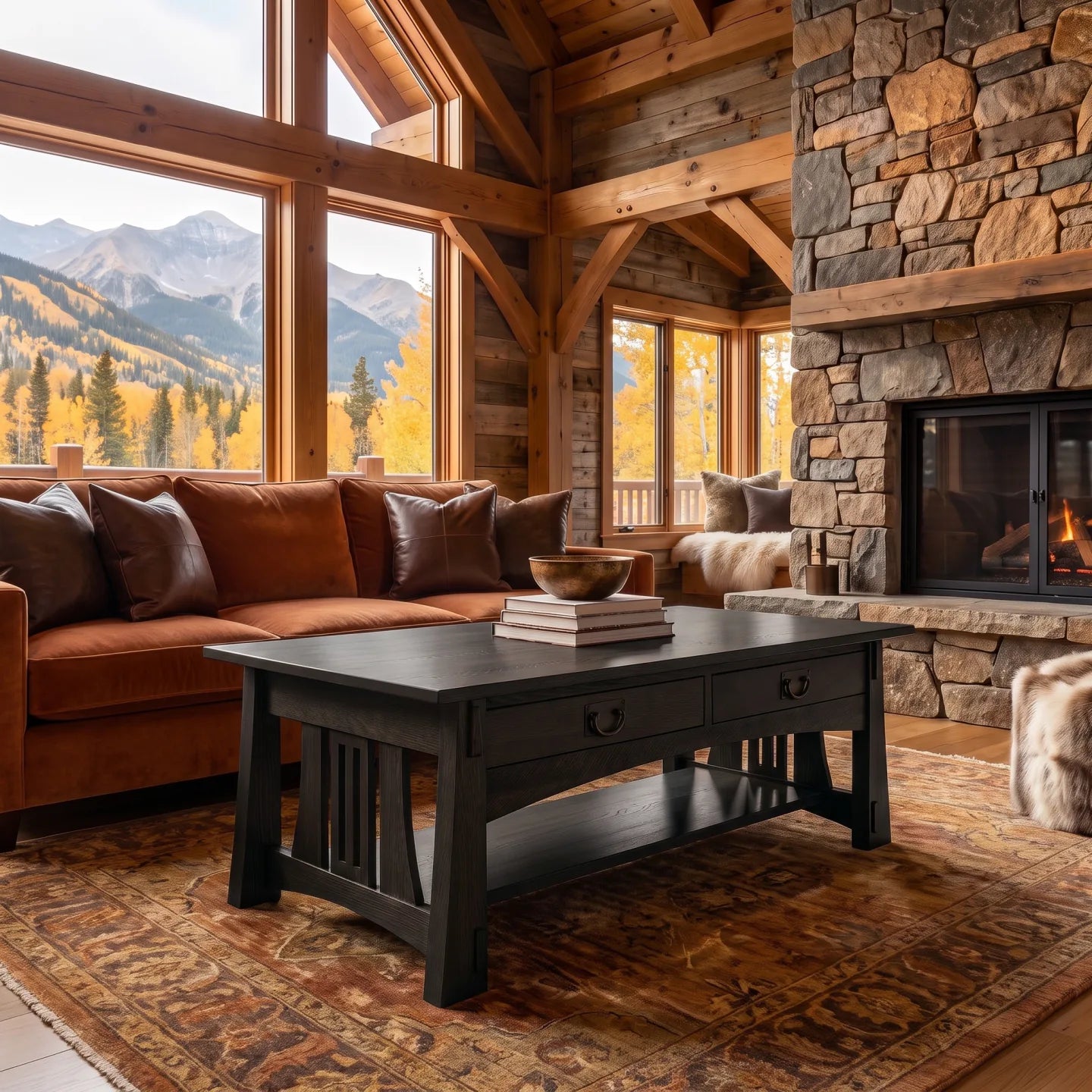 Bungalow Coffee Table - Charcoal