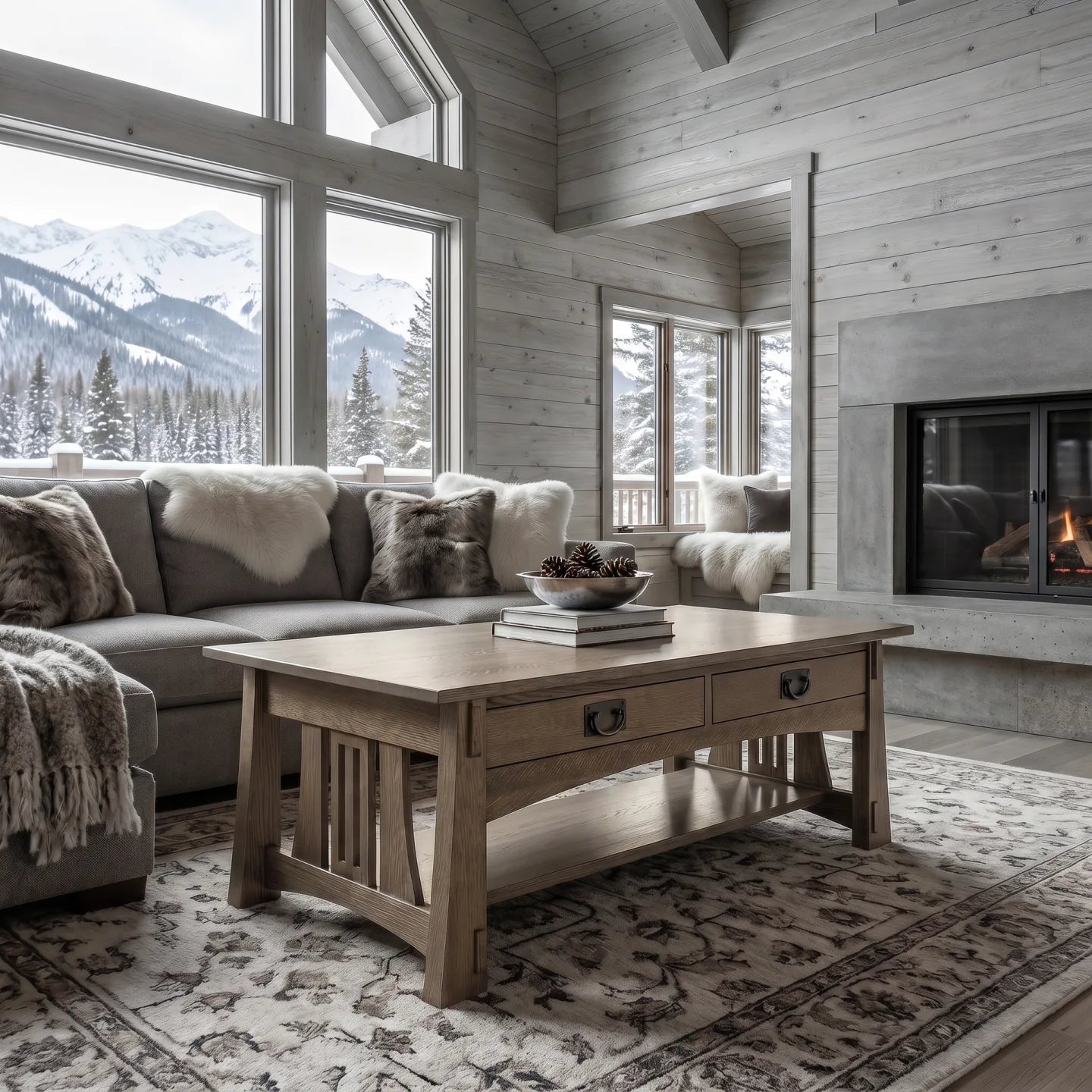 Bungalow Coffee Table - Stone Gray
