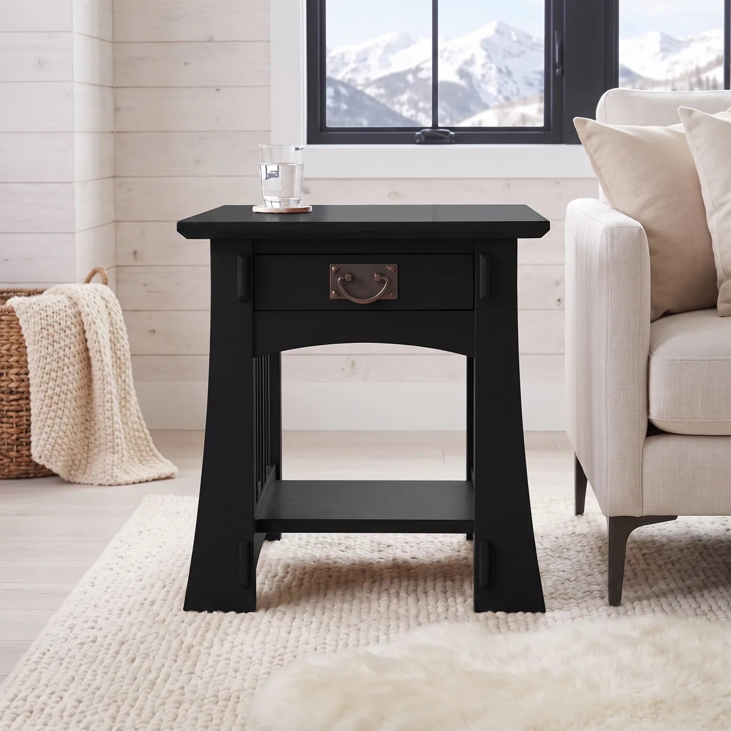 Bungalow End Table - Black