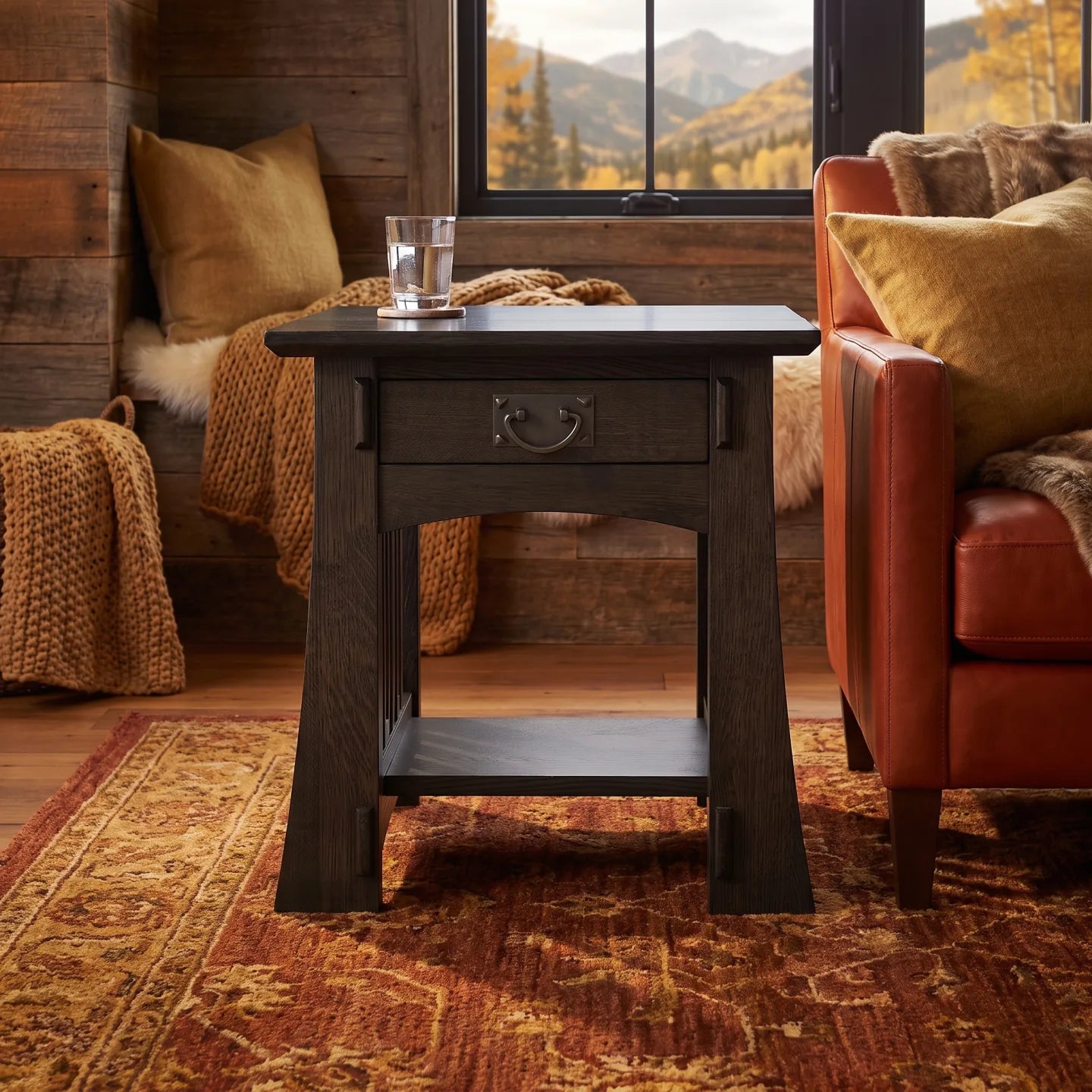 Bungalow End Table - Charcoal