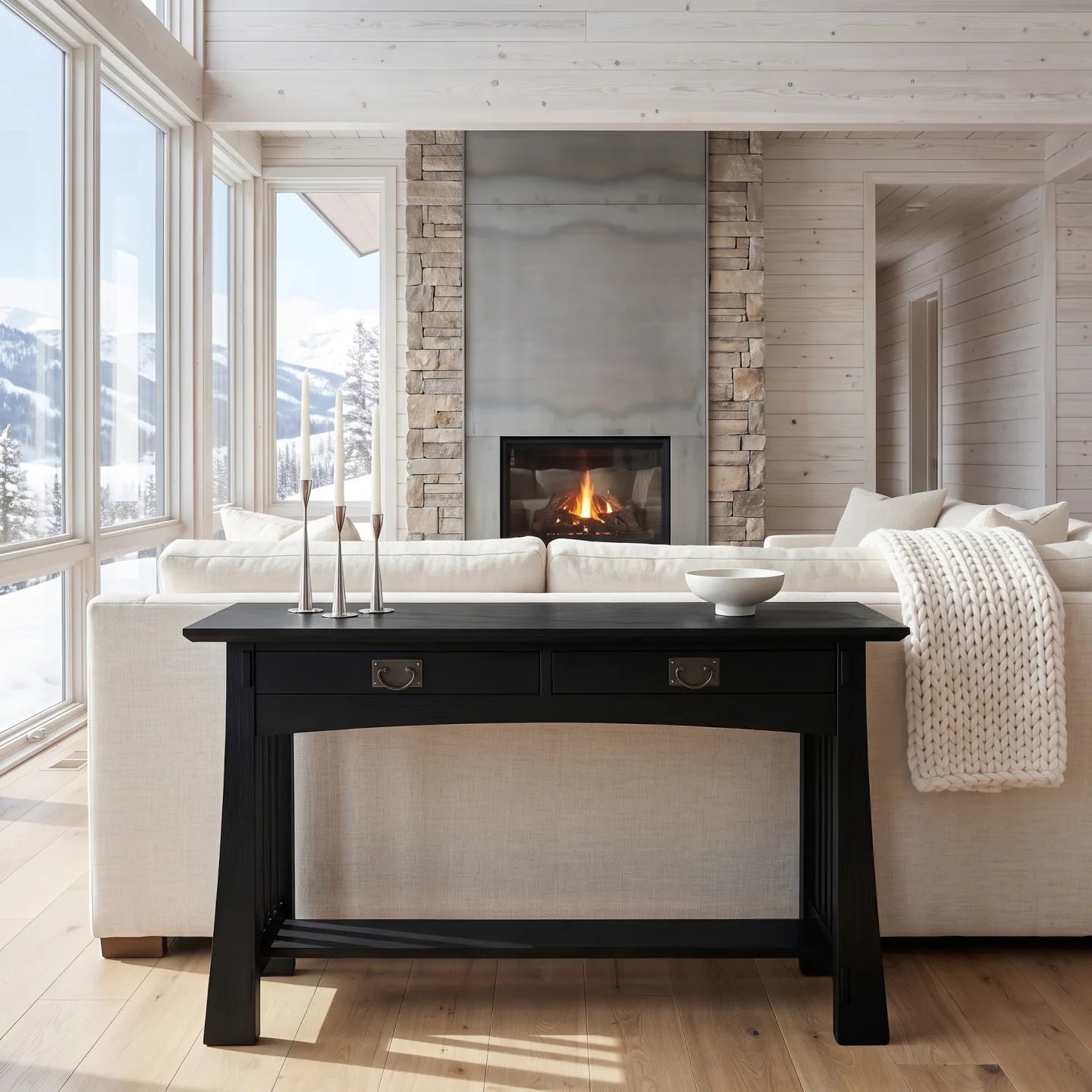 Bungalow Sofa Table - Black