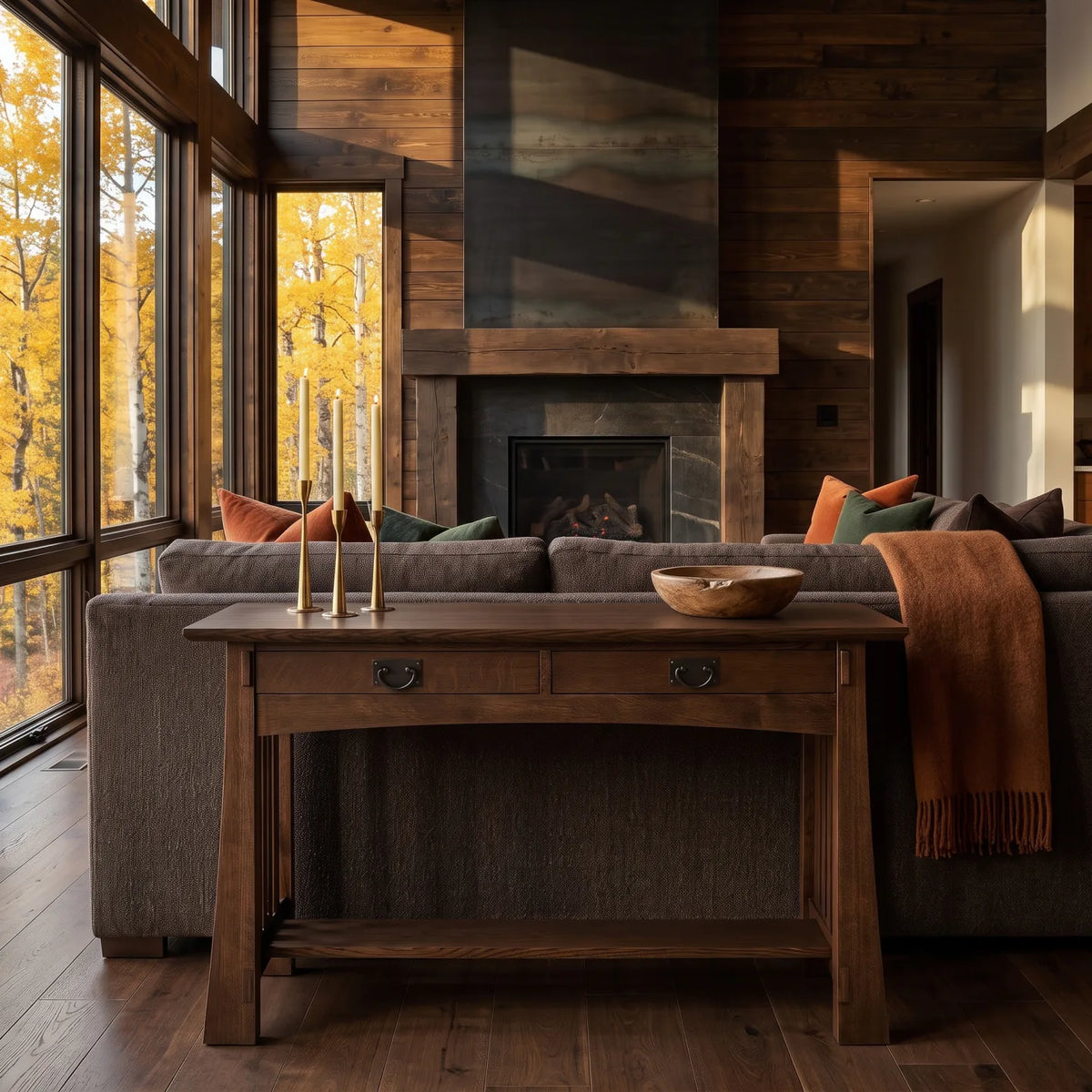 Bungalow Sofa Table - Walnut