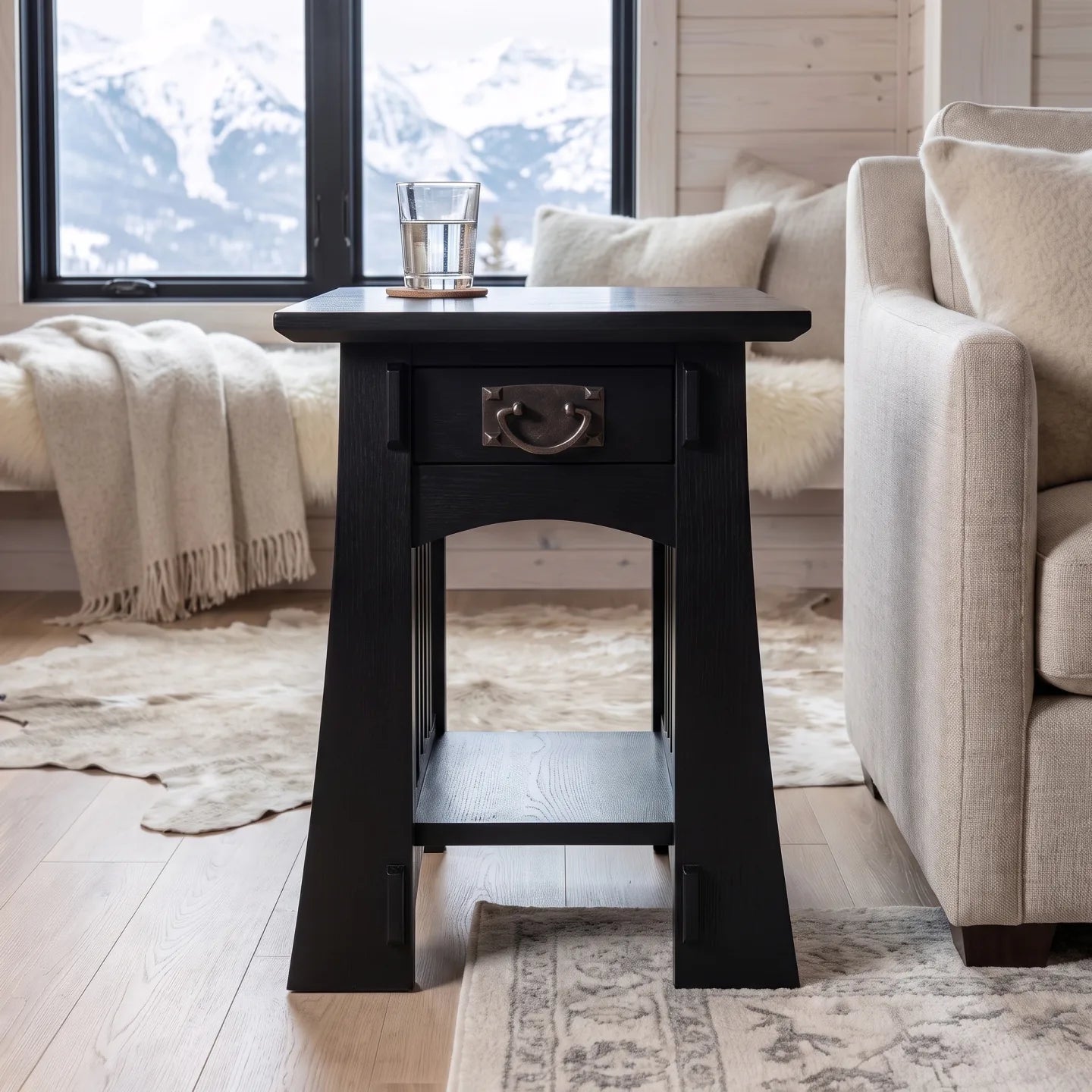 Bungalow Spacesaver End Table - Black